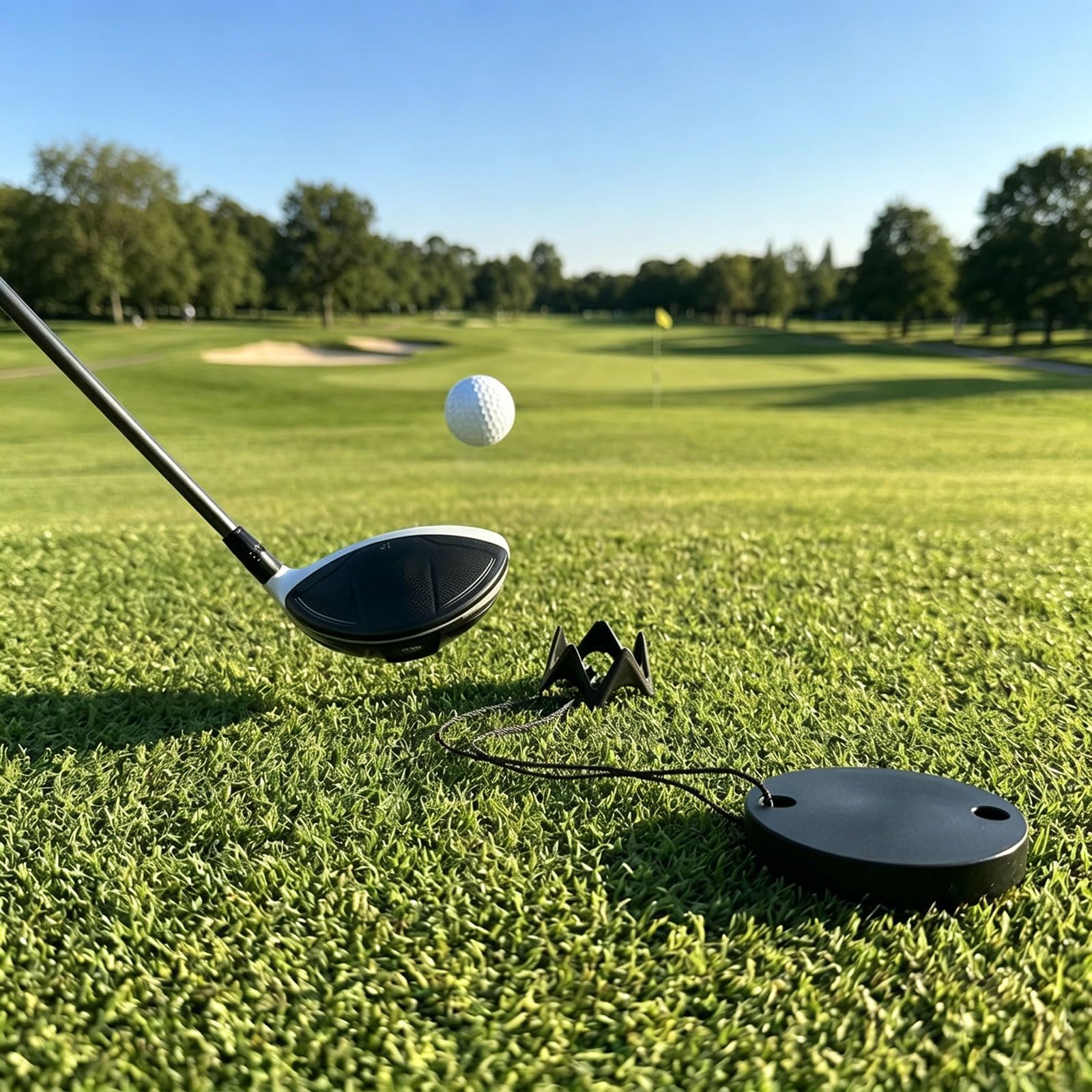 Kunststoff Golf Tees Set mit Einstellbarer Höhe und gewichtetem Design für eine stabile Ballplatzierung beim Golftraining Übungstees