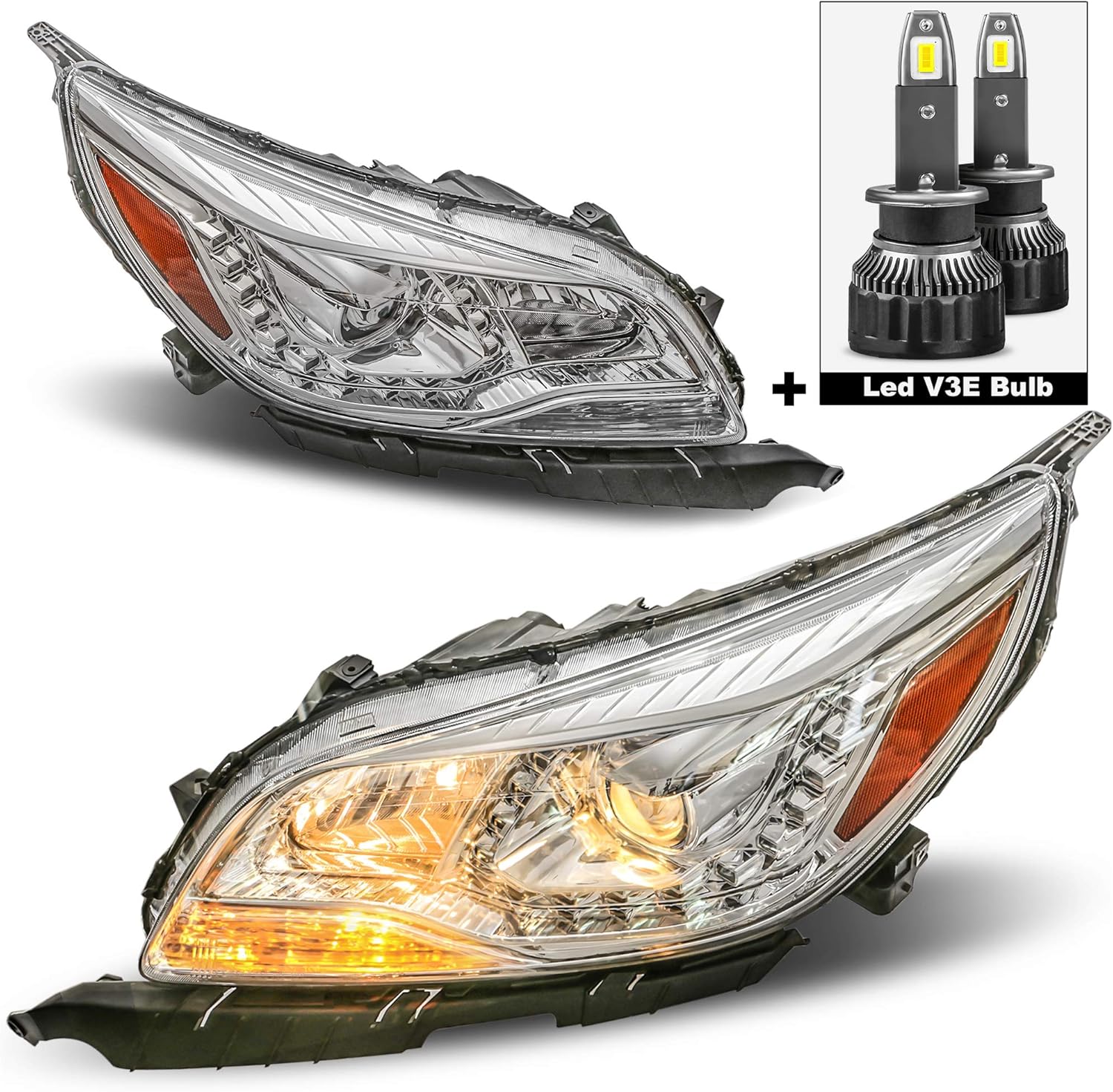 MOSTPLUS Led Headlight Assembly Compatible with 2013 2014