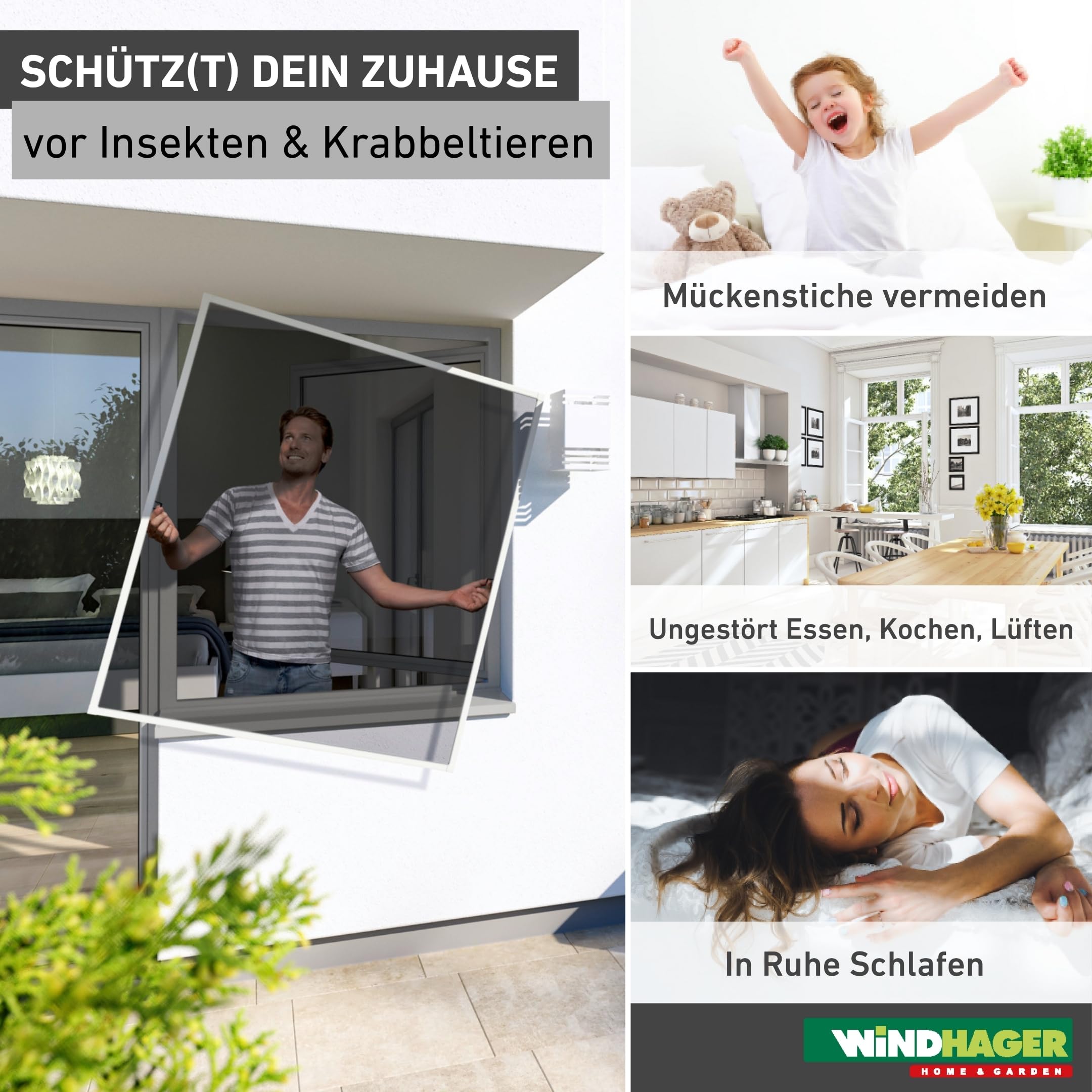 Windhager is COOL Rahmen Fenster 140x150cm W.