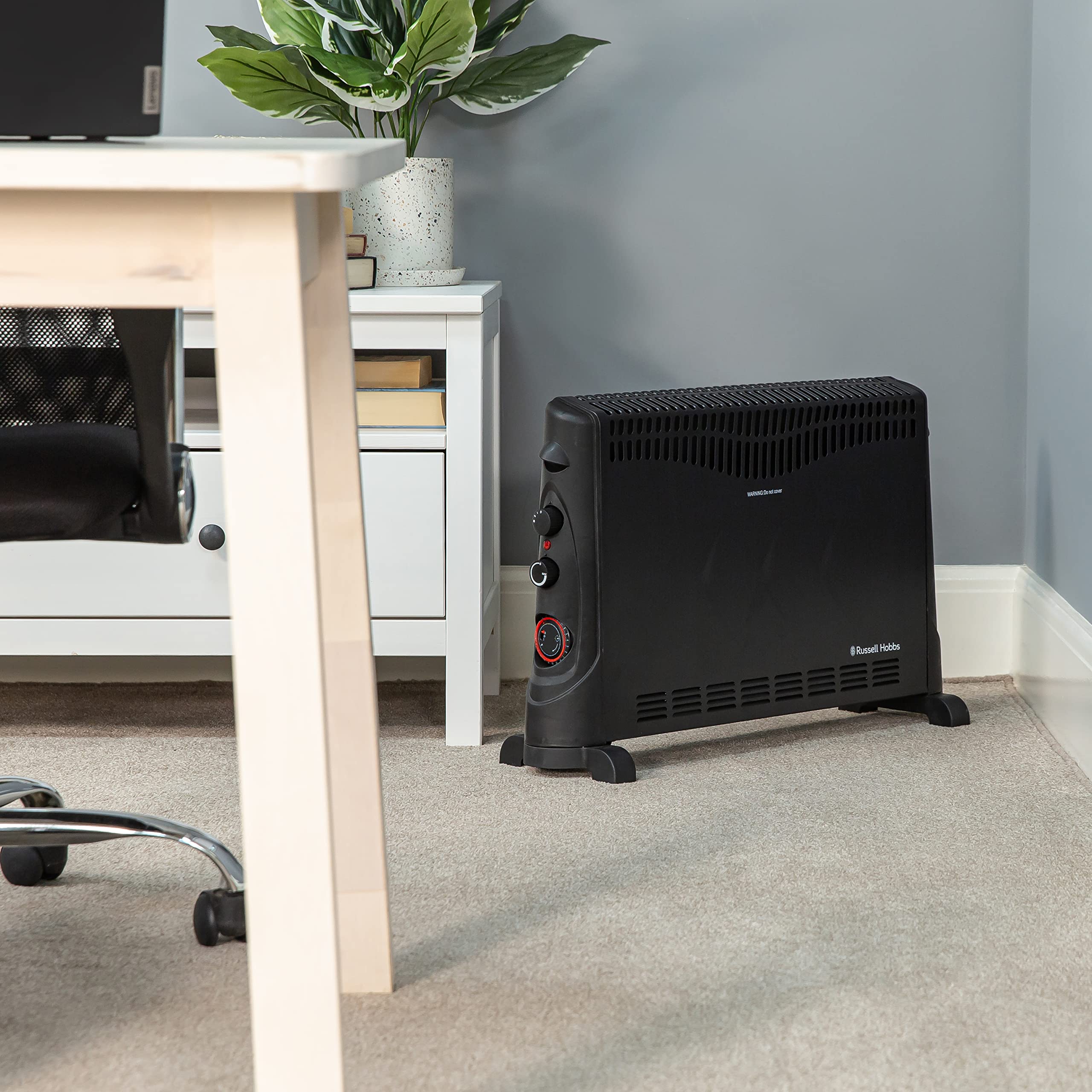 Russell Hobbs 2000W/2KW Electric Convector Heater with 24 Hour Timer in  Black, 3 Heat Settings, Overheat Protection, Adjustable Thermostat, 20m²  Room Size, RHCVH4002B with 2 Year Guarantee : Amazon.co.uk: Home u0026 Kitchen
