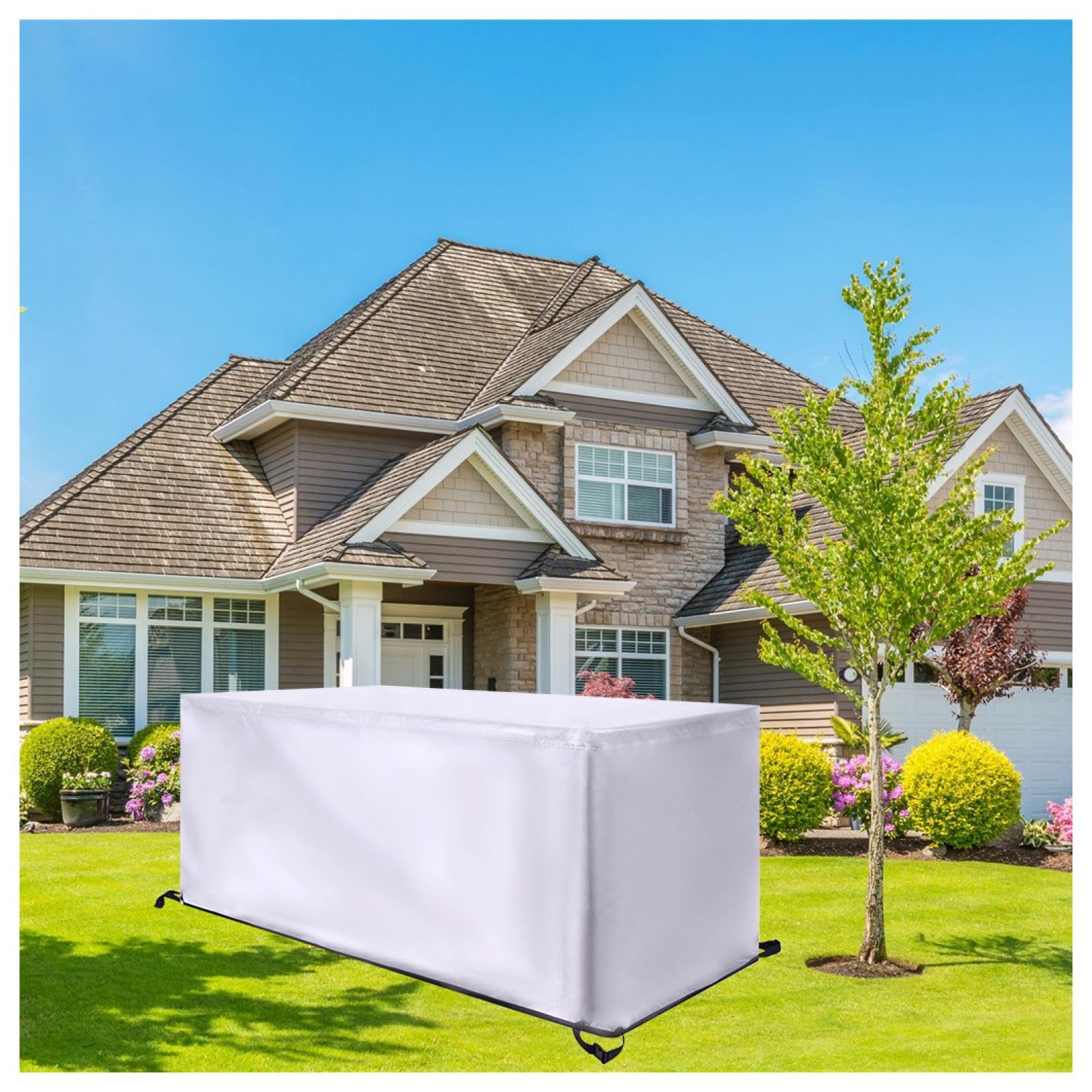 HNBFKD Funda Muebles Jardin Impermeable 190x100x80cm/LxWxH