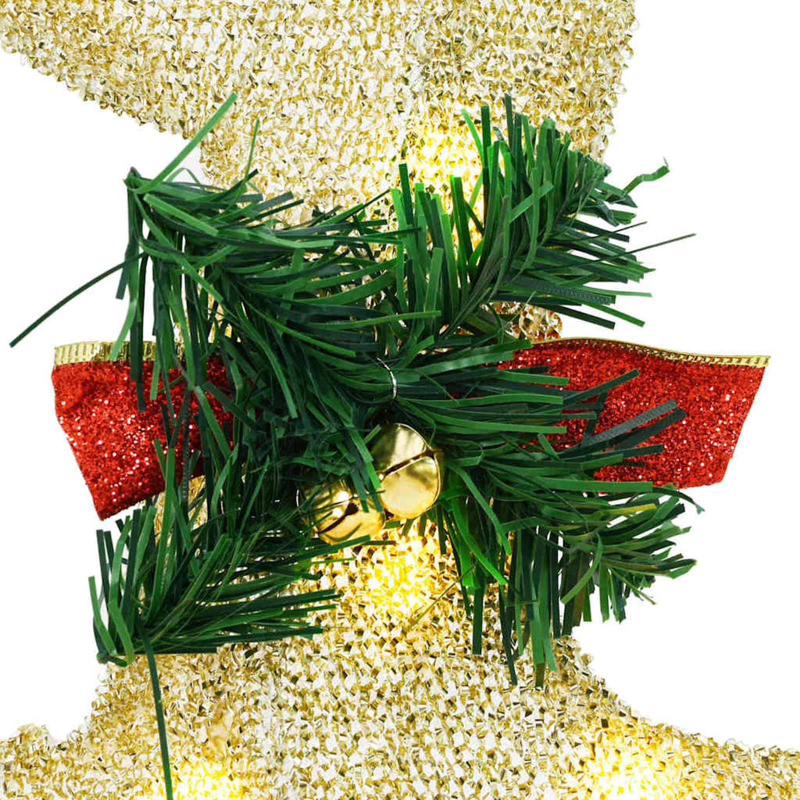 Gecheer LED Rentiere Set 3 STK Warmes Weiss Stoff Figuren mit USB Anschluss Art Deco Design 43x18x66 cm Fuer Weihnachtsdeko Wohnzimmer Terrasse Innen und Aussenbereich