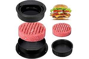3-in-1 Non-Stick Burger Press Patty Maker for Stuffed Burgers, Sliders, and Beef Burger