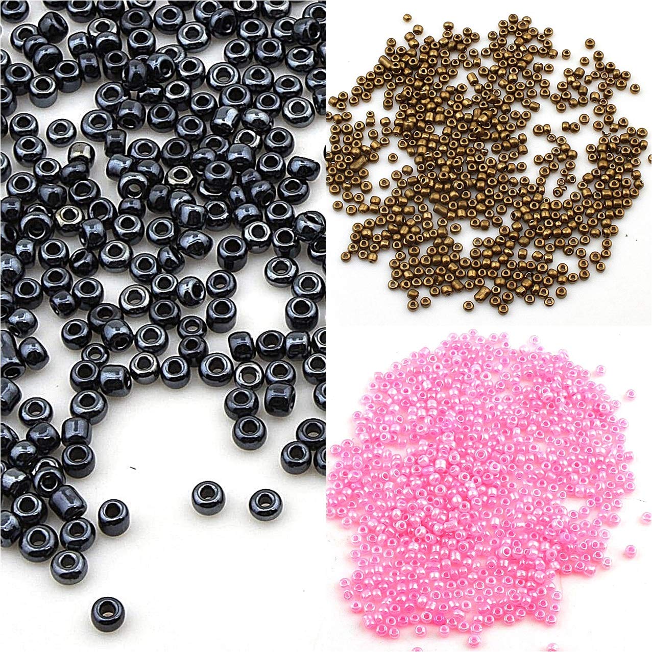 3300 Perline Vetro Trasparenti 3mm - Color Arcobaleno AB Per Bigiotteria Fai Da Te - Foto 11