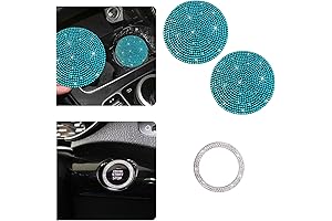Bling Car Accessories for Women and Girls: Ziciner Cup Holder Coaster Set...