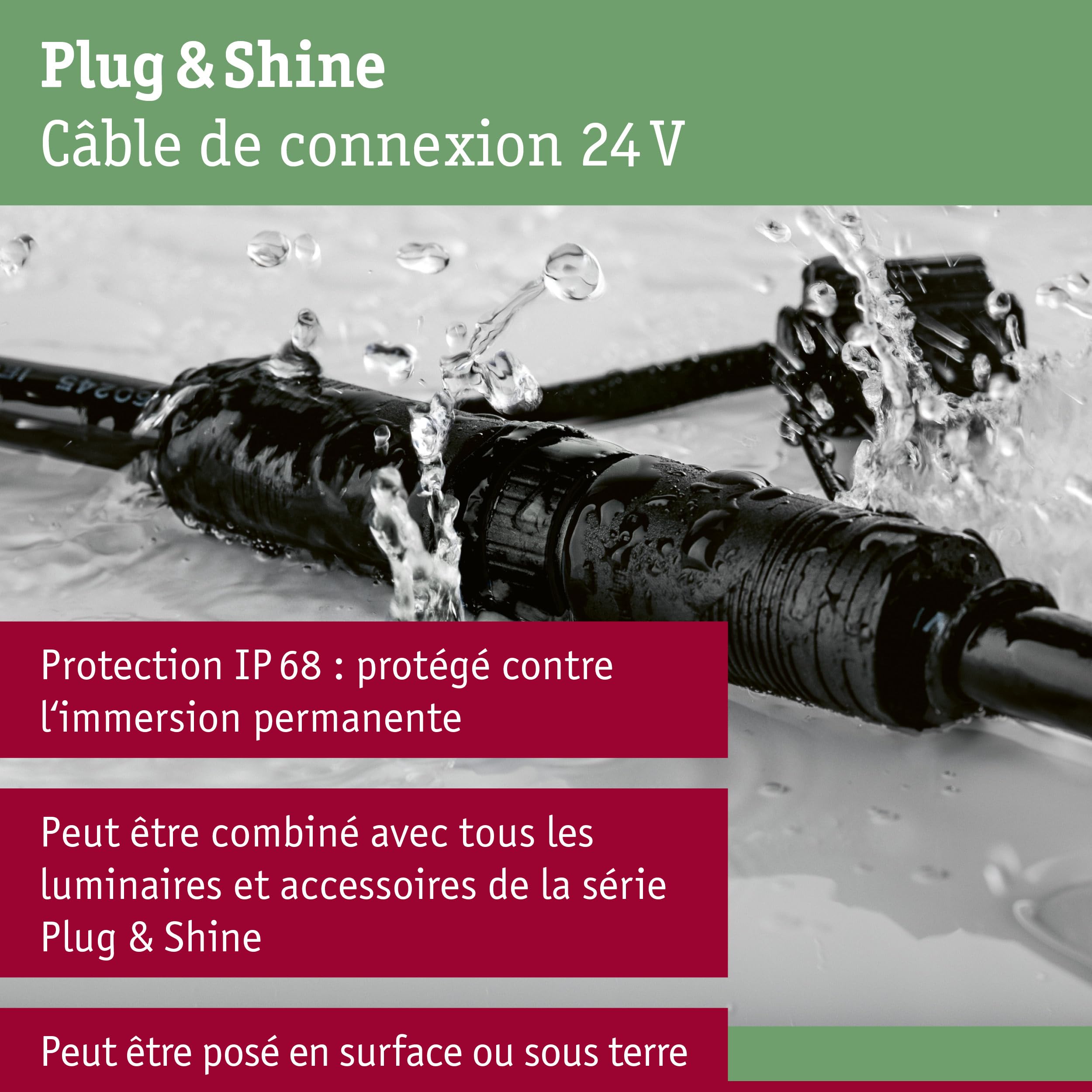 Système d'éclairage Plug&Shine Paulmann 94596 N/A N/A, Noir