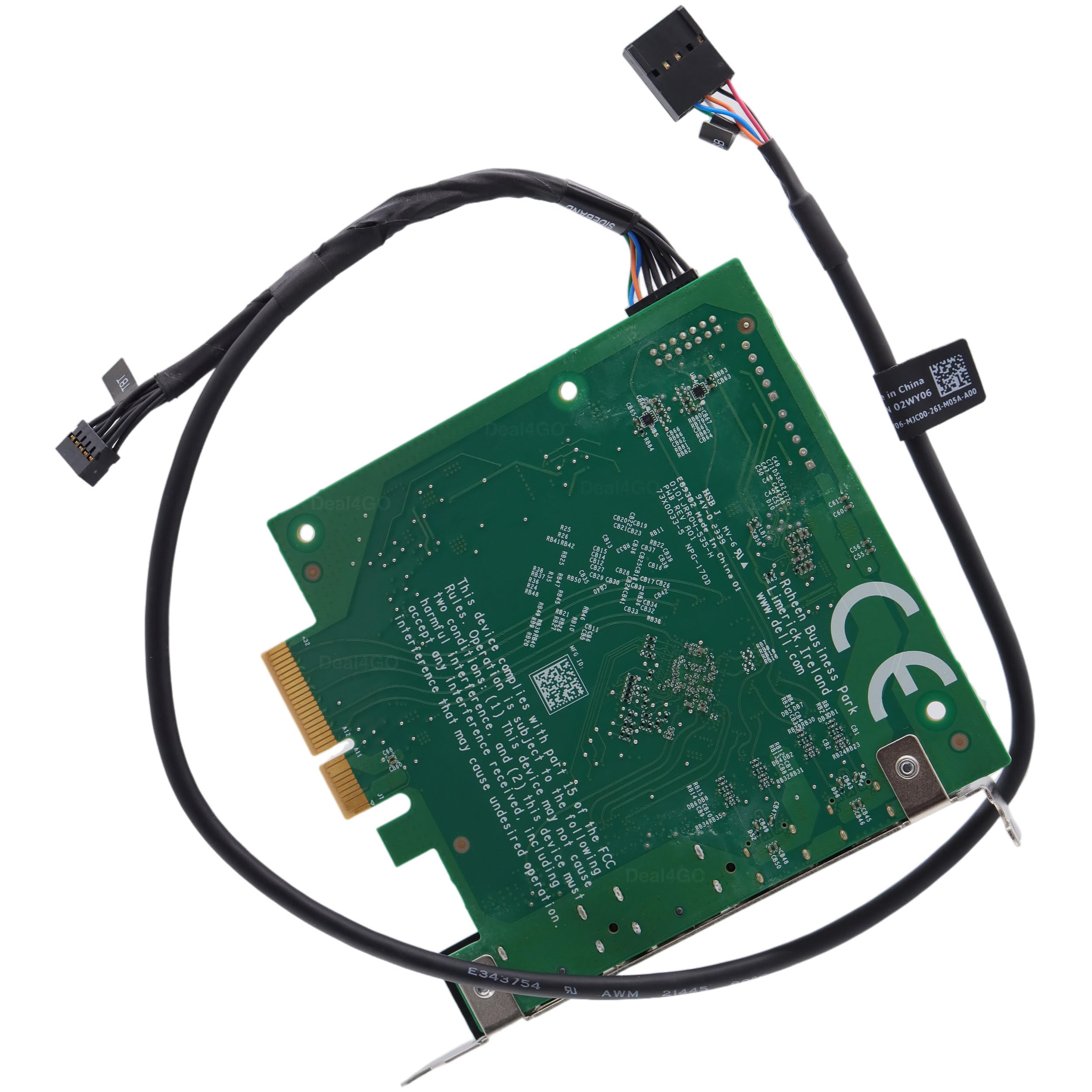 Deal4GO Thunderbolt 4 PCIe Card 7R4VG RGF9P DPWC510 w/ TBT4