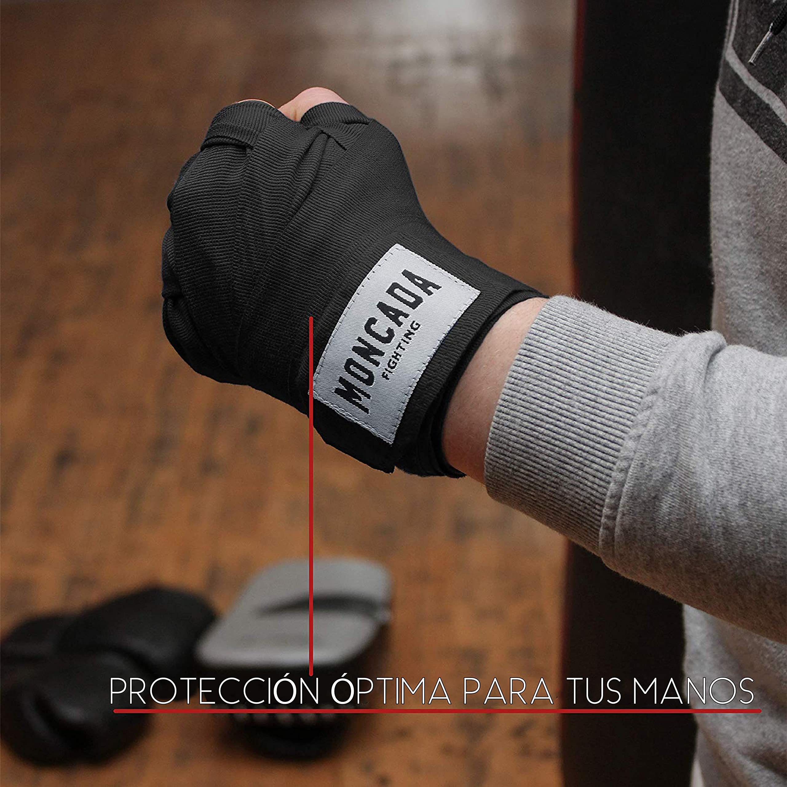 4 Metros Vendas de Boxeo Mujer y Hombre - Cinta de Boxeo elasticas para MMA, Muay Thai, Kick Boxing - Bendas de Boxeo, Boxing Wraps