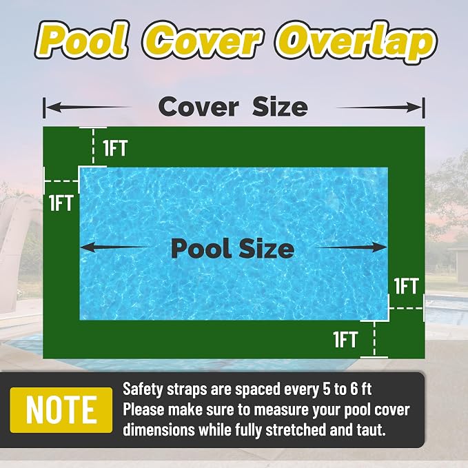 Cobertor de piscina ShadeMart 20' x 38' para piscina 18' x 36' miniatura 2