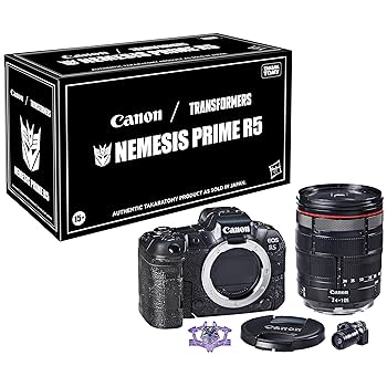 アメコミ　トランスフォーマー カメラ Amazon.com: Transformers x Canon Camera Nemesis Prime R5