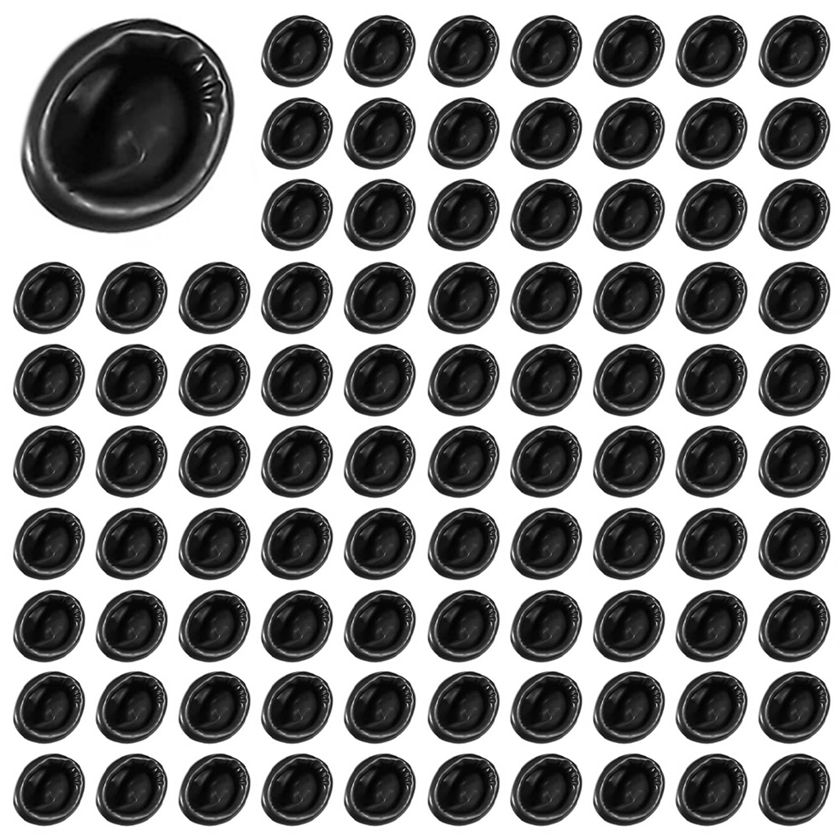 Hndhbfgrt 2400 Pcs Disposable Latex Finger Cots Protective Fingertips Gloves Black Anti Static Finger Cots Rubber Finger Sleeves
