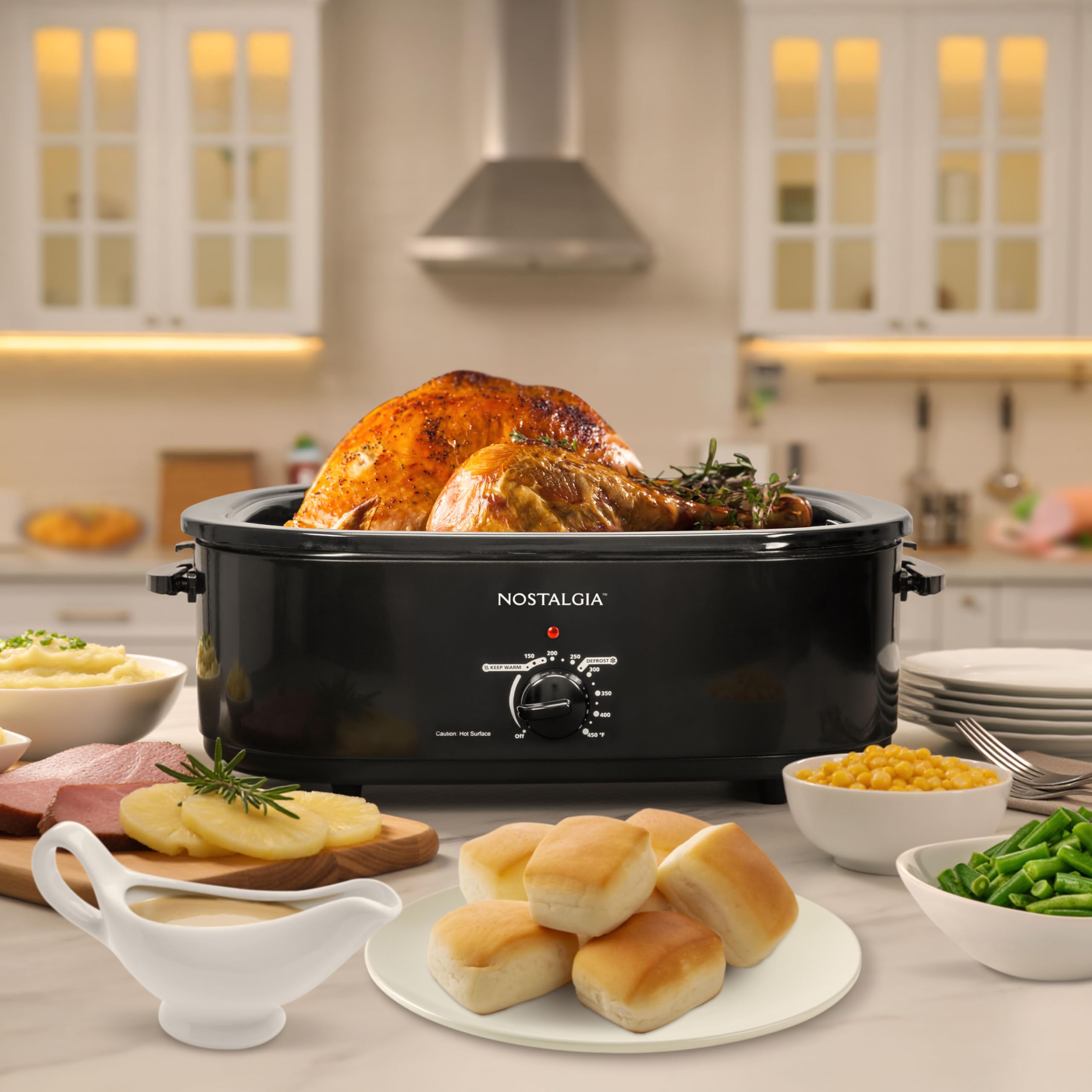 Amazon.com: HomeCraft Nostalgia Electric Roaster Oven, 18-Quart