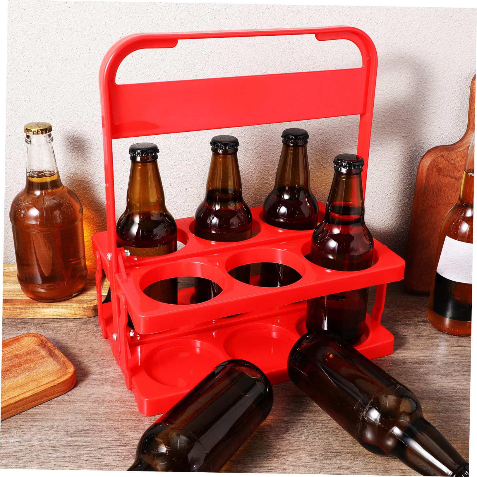 HOLIDYOYO Foldable Drink Carrier for Car Reusable Take-Out Cup Holder Large Capacity for Picnic