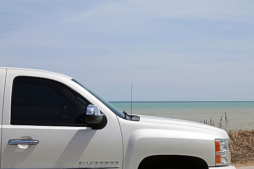 Miniatura 6 de AntennaMastsRus - La antena negra de 15 pulgadas es compatible con Dodge Ram Truck 5500 (2010-2018) - Cancelación de ruido del viento en espiral -