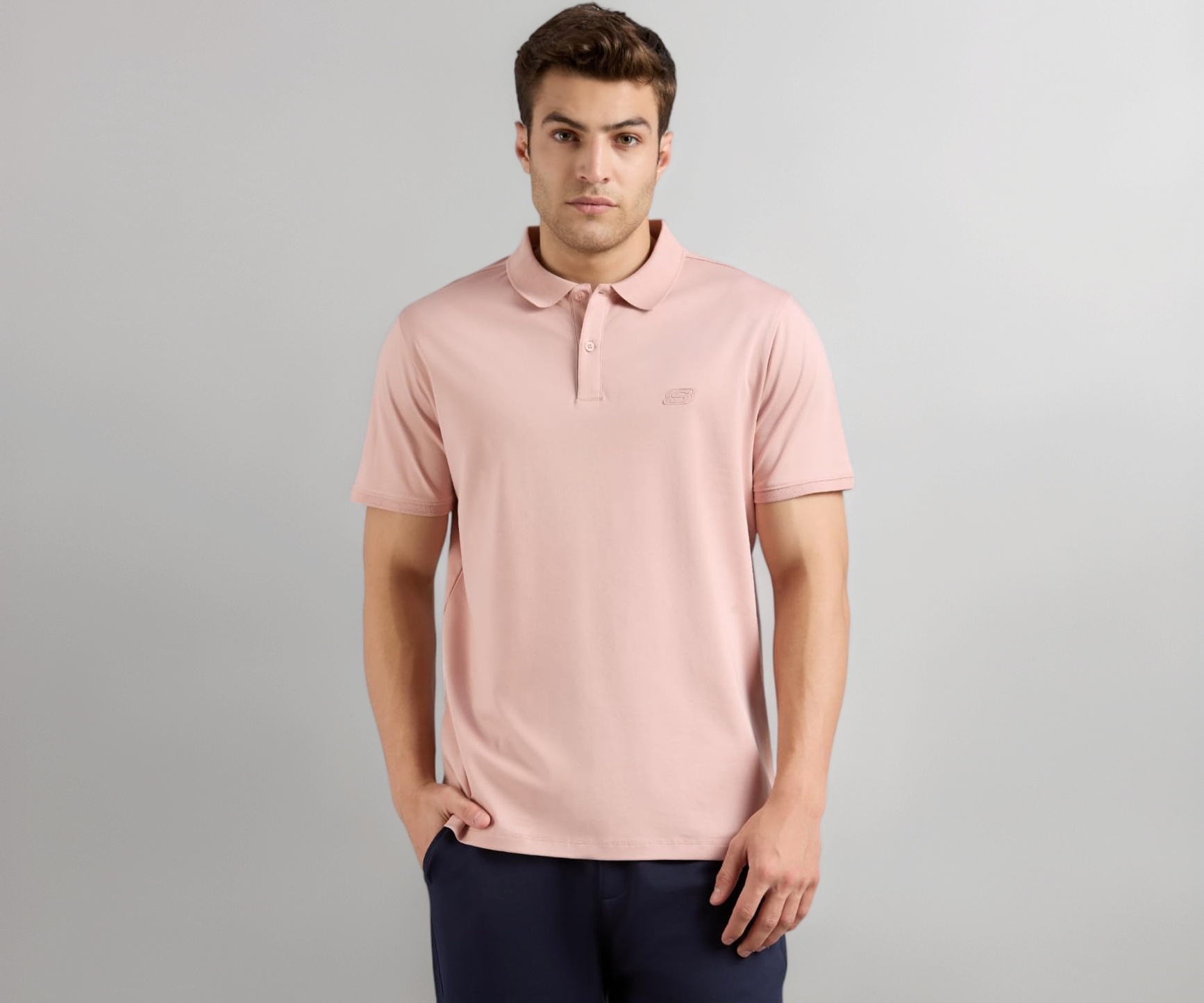 Skechers-Men's T-Shirts & Polos-Highlander Front Zipper POLO