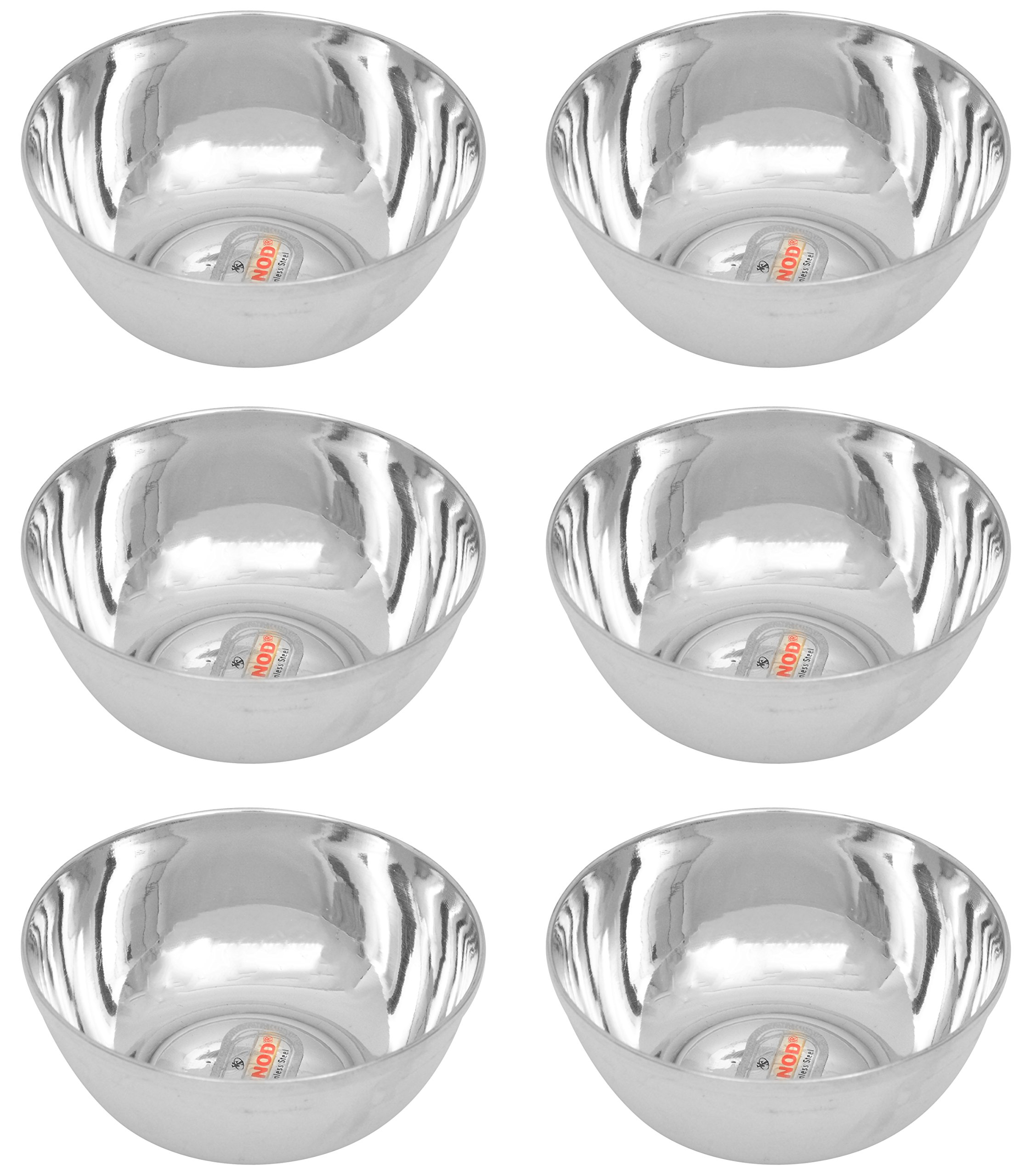 Vinod Stainless Steel Bowl, 160 ml, 6-Piece, Silver, V.BOWLS 5-image-27