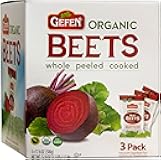 Organic Red Beets, Whole, Peeled & Cooked, 3 pack 17.6 oz (3.3 lbs) Salad Ready