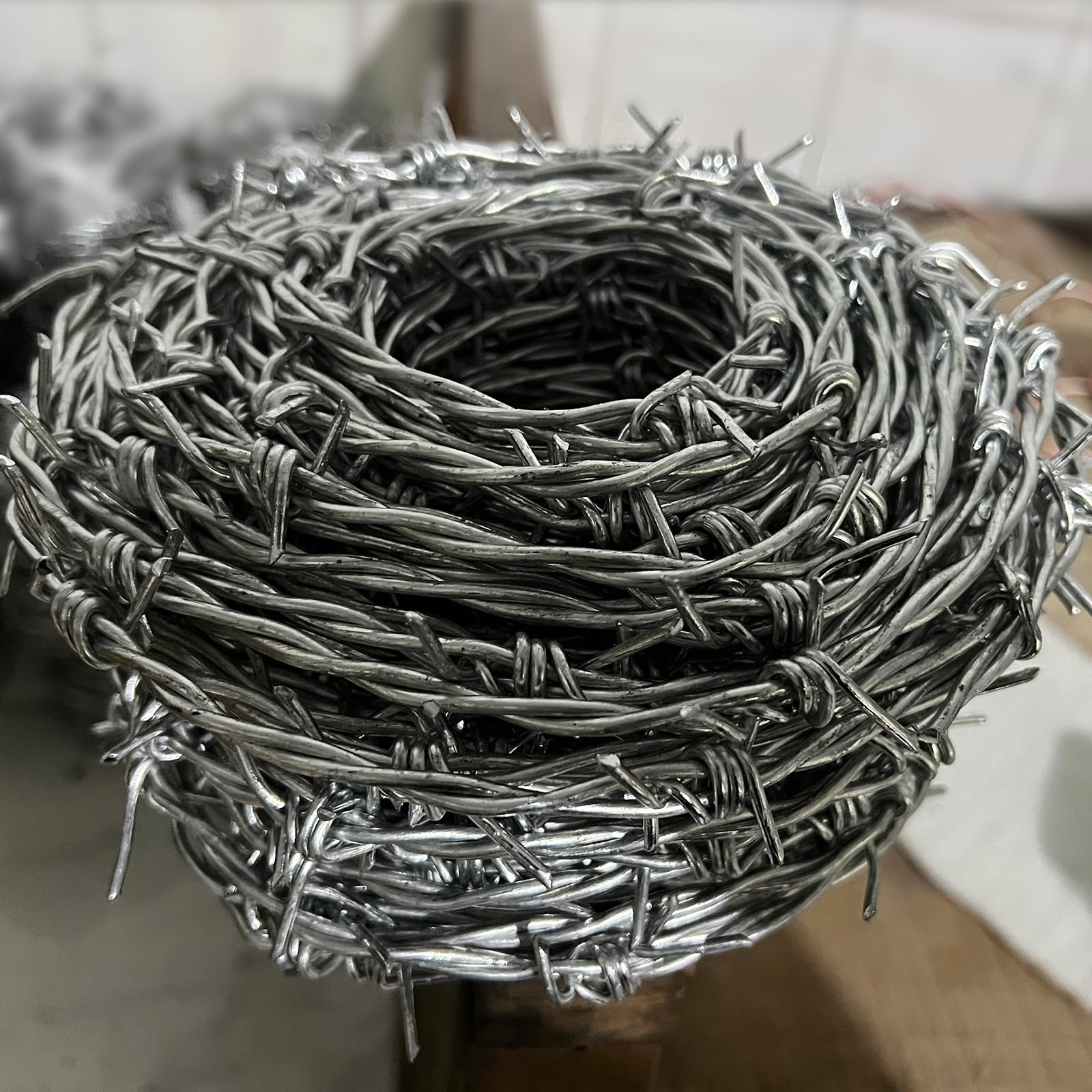 Amazon.com: Enhanced 13Gauge Barbed Wire 4-Point,Barb Wire,50FT