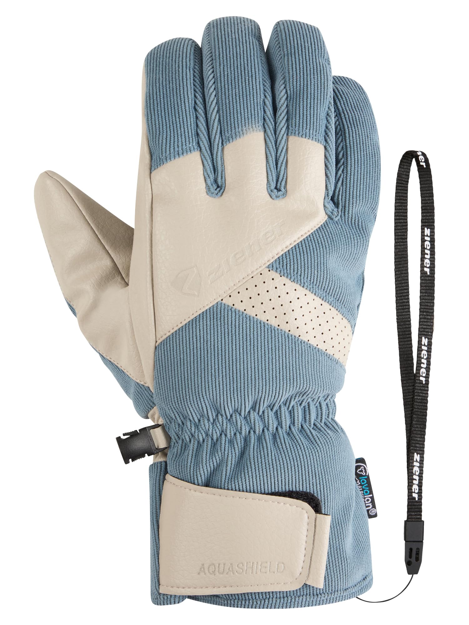Ziener Getter-z Gants de Ski pour Sports d'hiver imperméables en Laine ThermoShield Homme