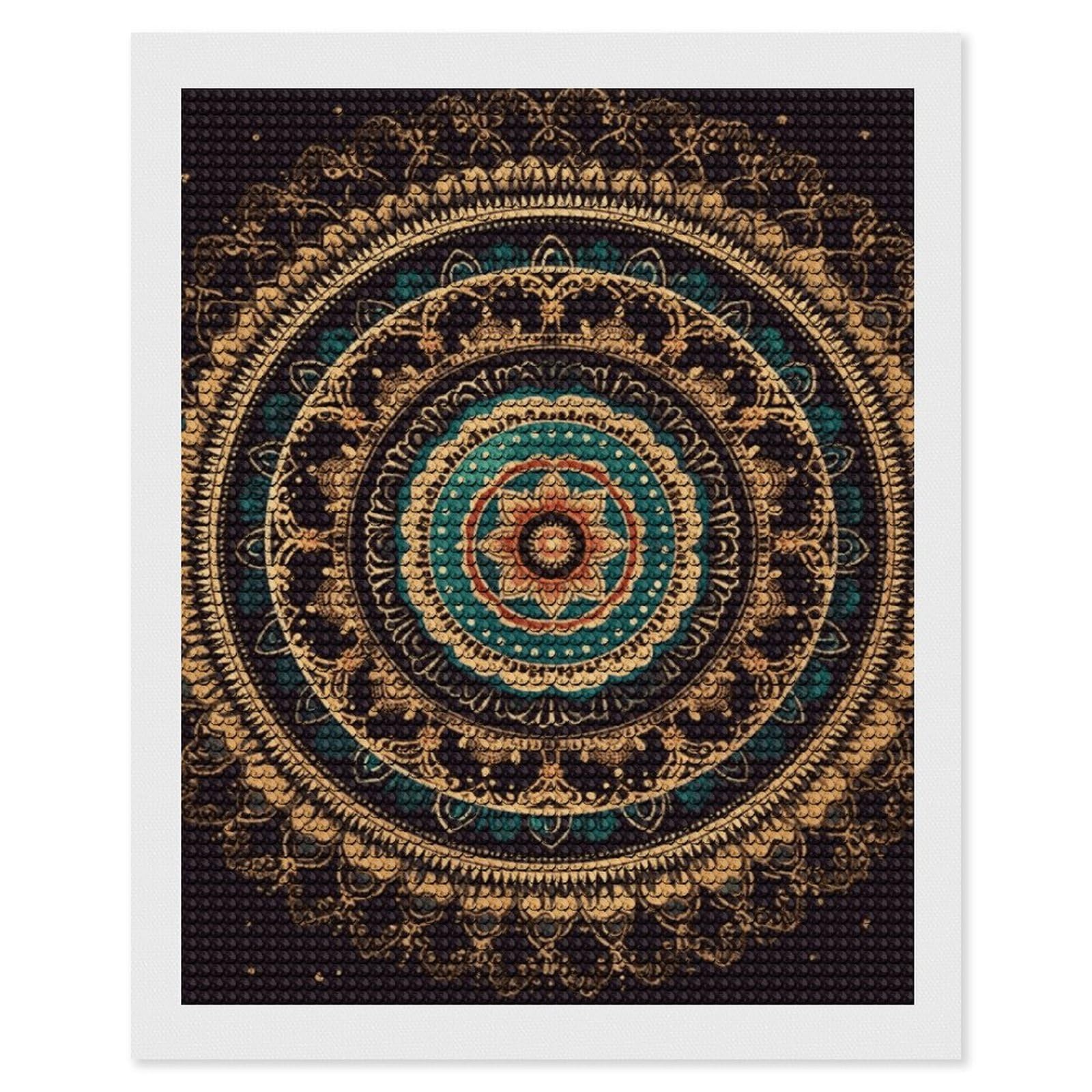 NONHAI Diamond Painting Kits for Adults - DIY Diamond Art Kits for Beginners - Full 5D Paint Drill Diamond Dots Paintings- Mandala Diamonds Pictures Gem Art and Craft Wall Decor 16"x20"