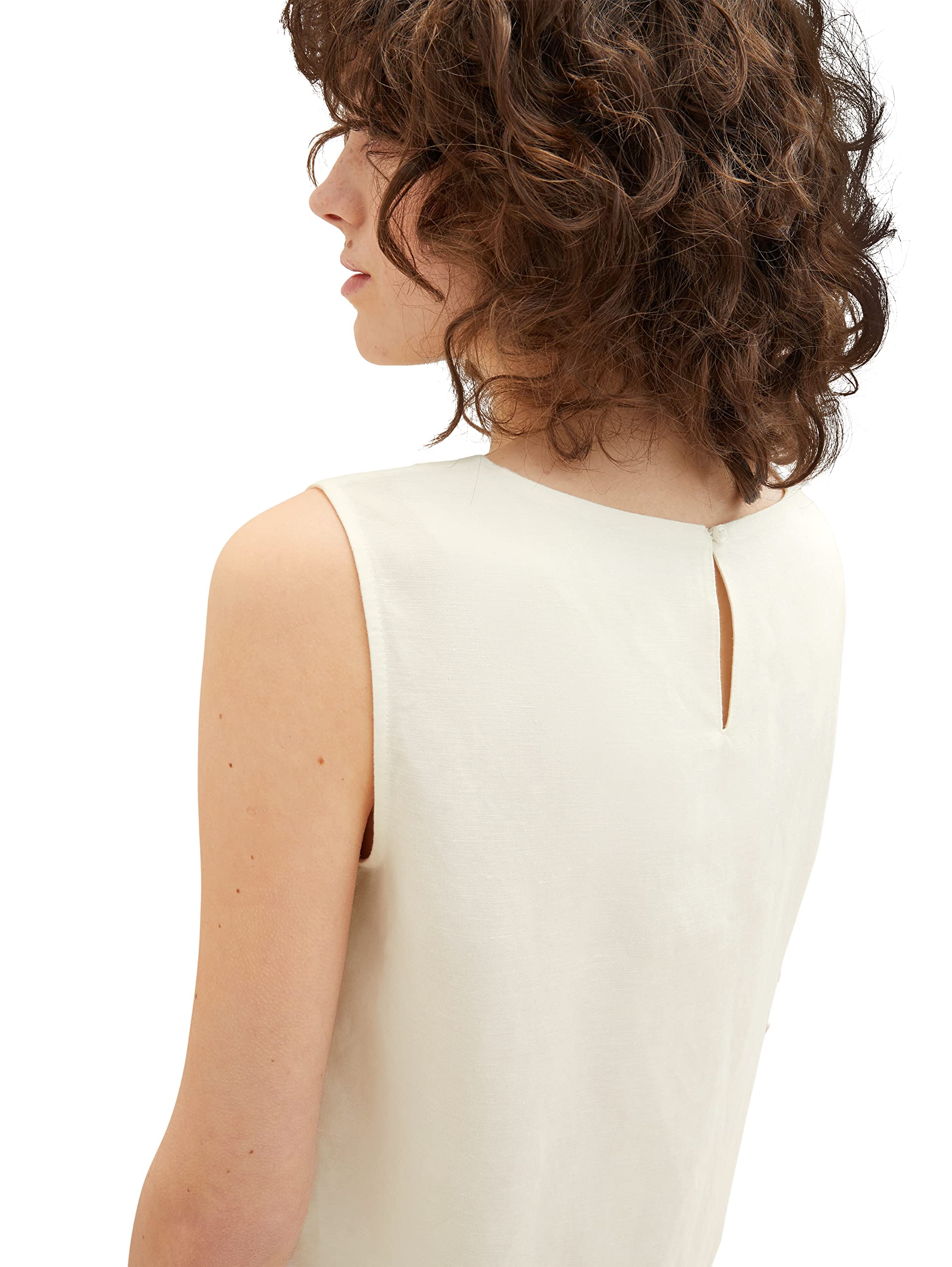 TOM TAILOR 1036710 Camicia da Donna, 10315-Whisper White, 32