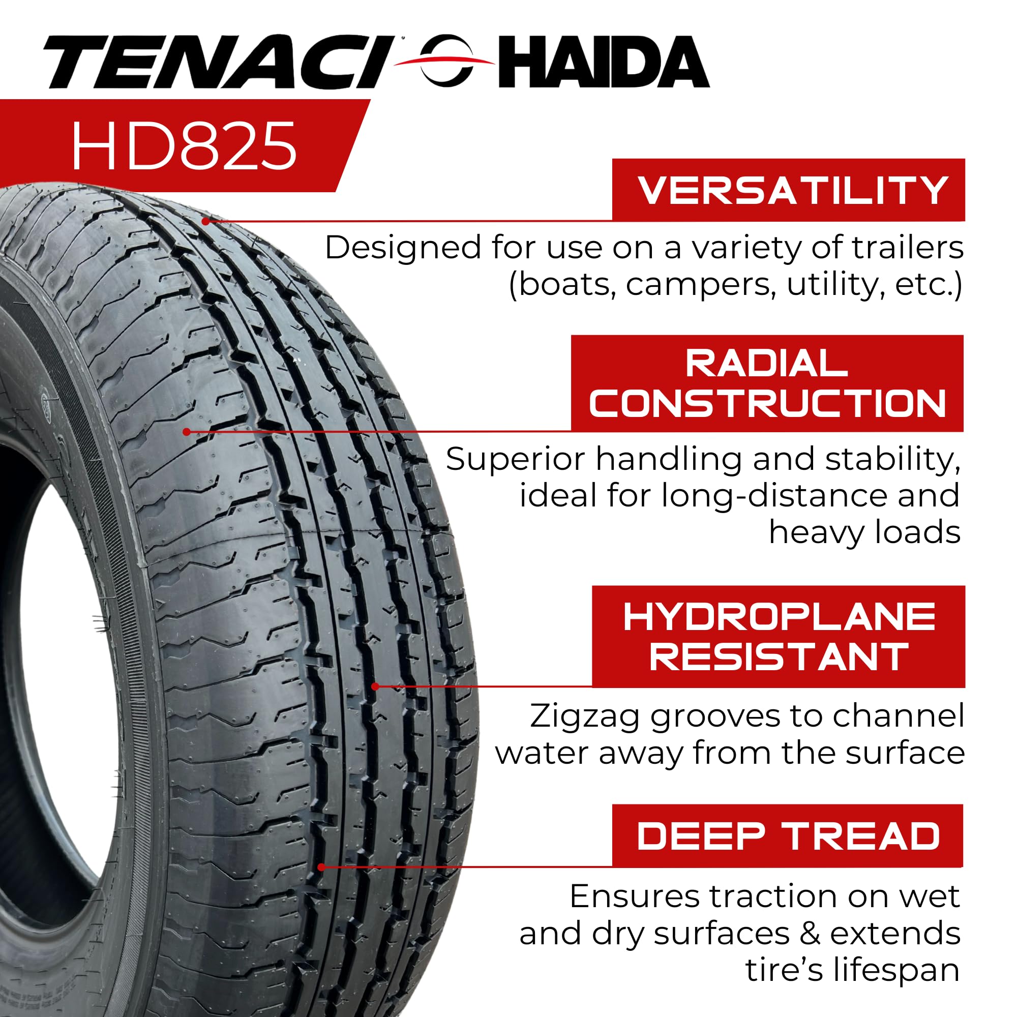 ST225/75R15 10PR Tenaci Haida HD825 Radial S/T Super Trailer 117