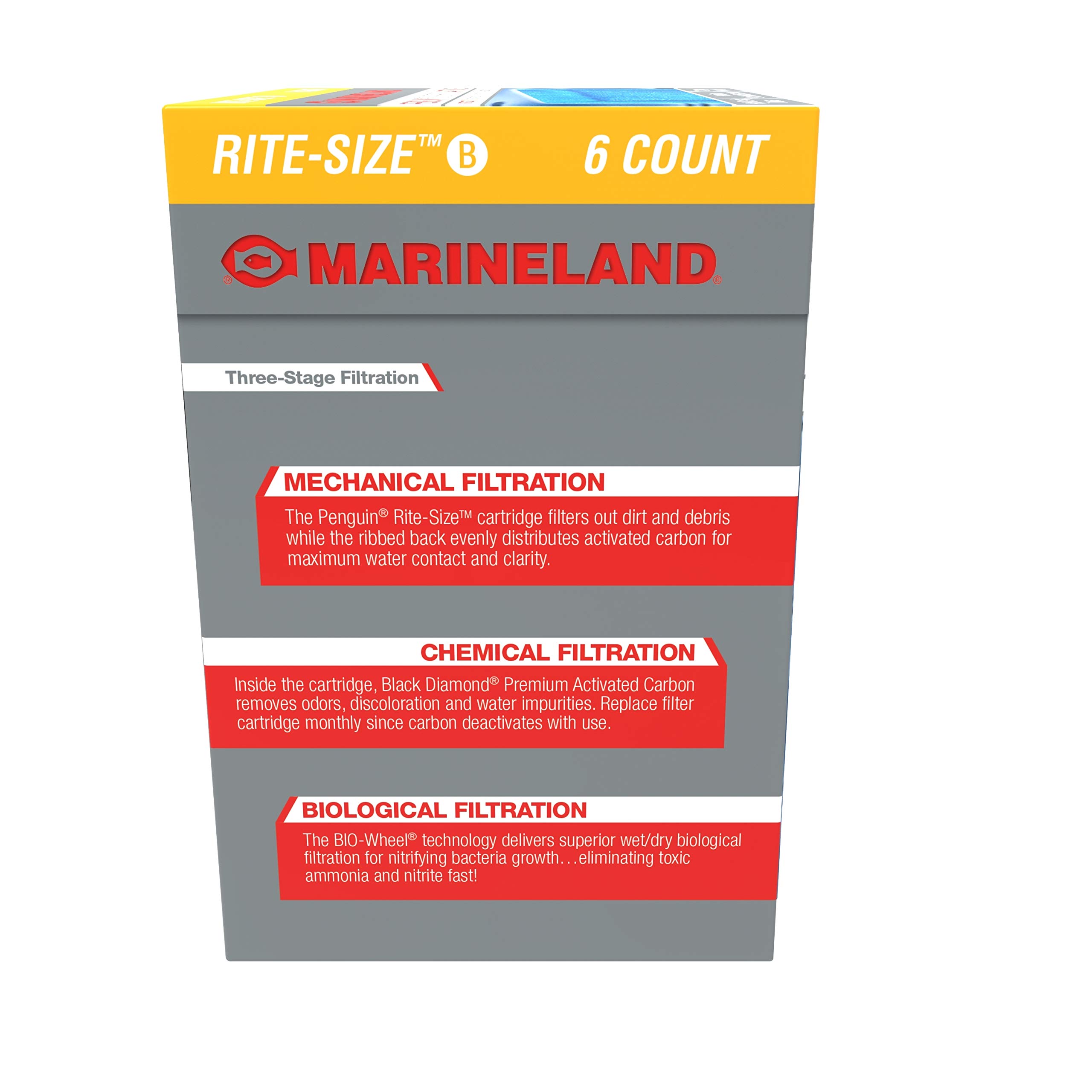 Marineland Bio-Wheel Penguin Rite-Size B Aquarium Filter Cartridge, 6 Count — Amazon image 3