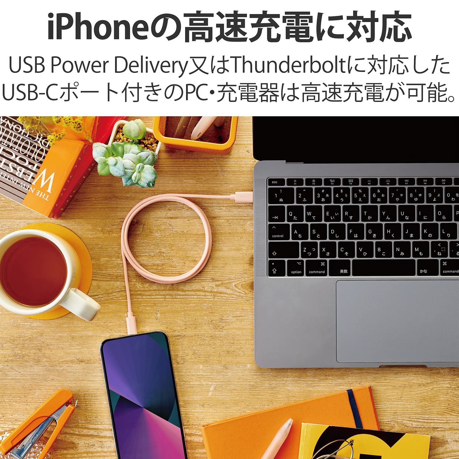 Amazon.co.jp: エレコム USB C(TM)-Lightningケーブル iPhone/iPad