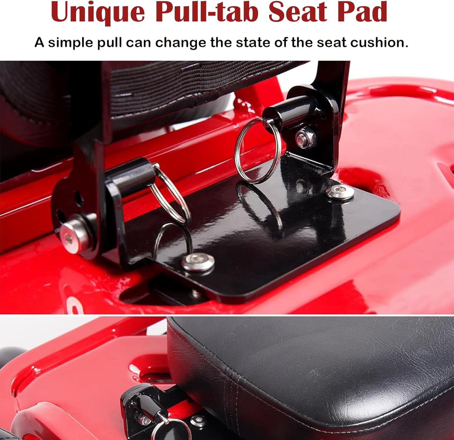 Motorcycle Flip Seat Rear Passenger Seat Foldable Seat Pad Compatible with CT125 Trail 125 Hunter Cub Accessories(Black)