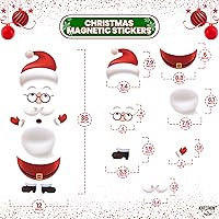Vista 3 de KatchOn Imanes de refrigerador de Papá Noel, grandes, 36 pulgadas, imanes de Navidad para nevera, decoración de puerta de refrigerador y garaje