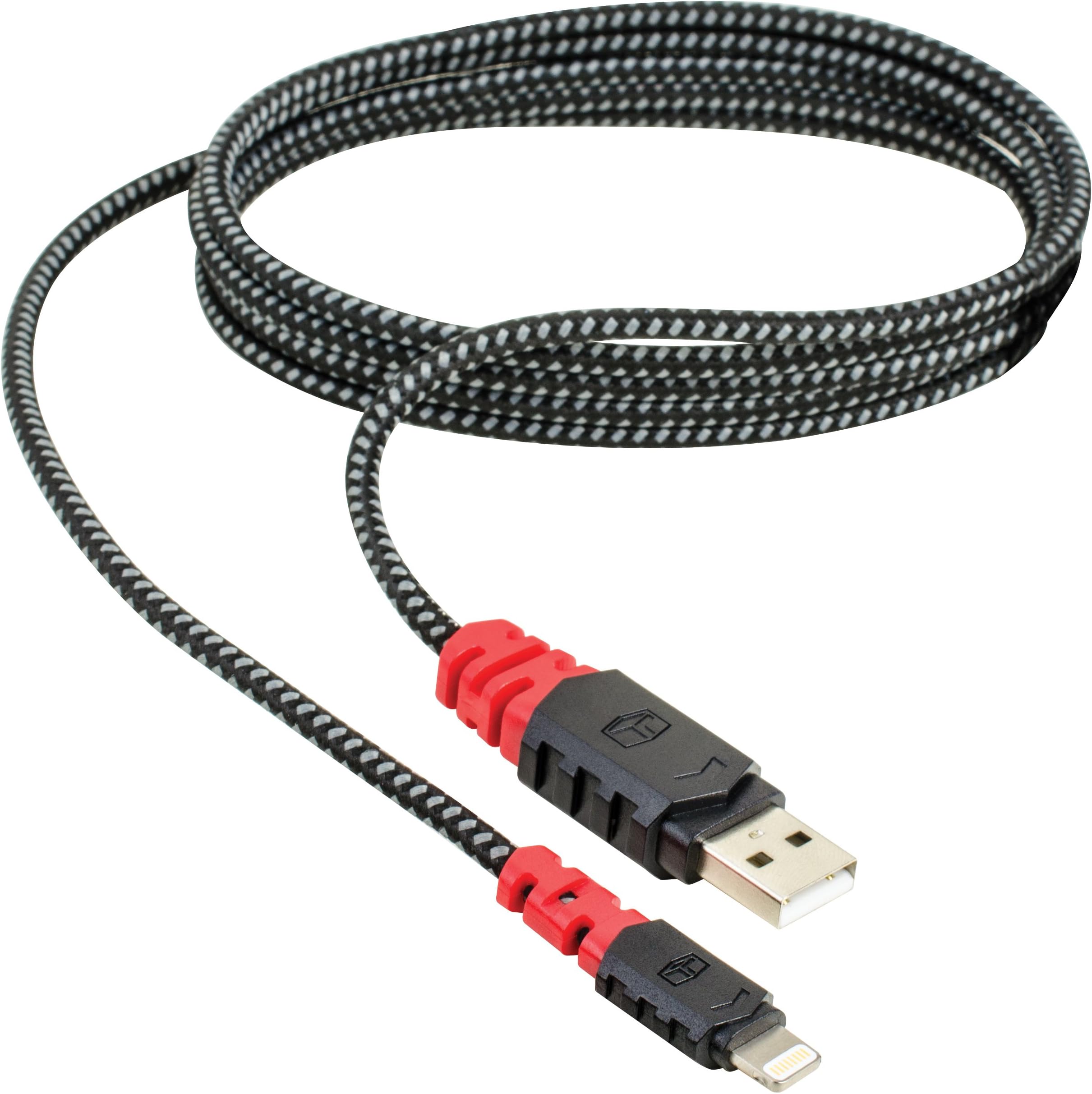 Tuff Tech 23396 6' Braided Heavy Duty Lightning USB Cable