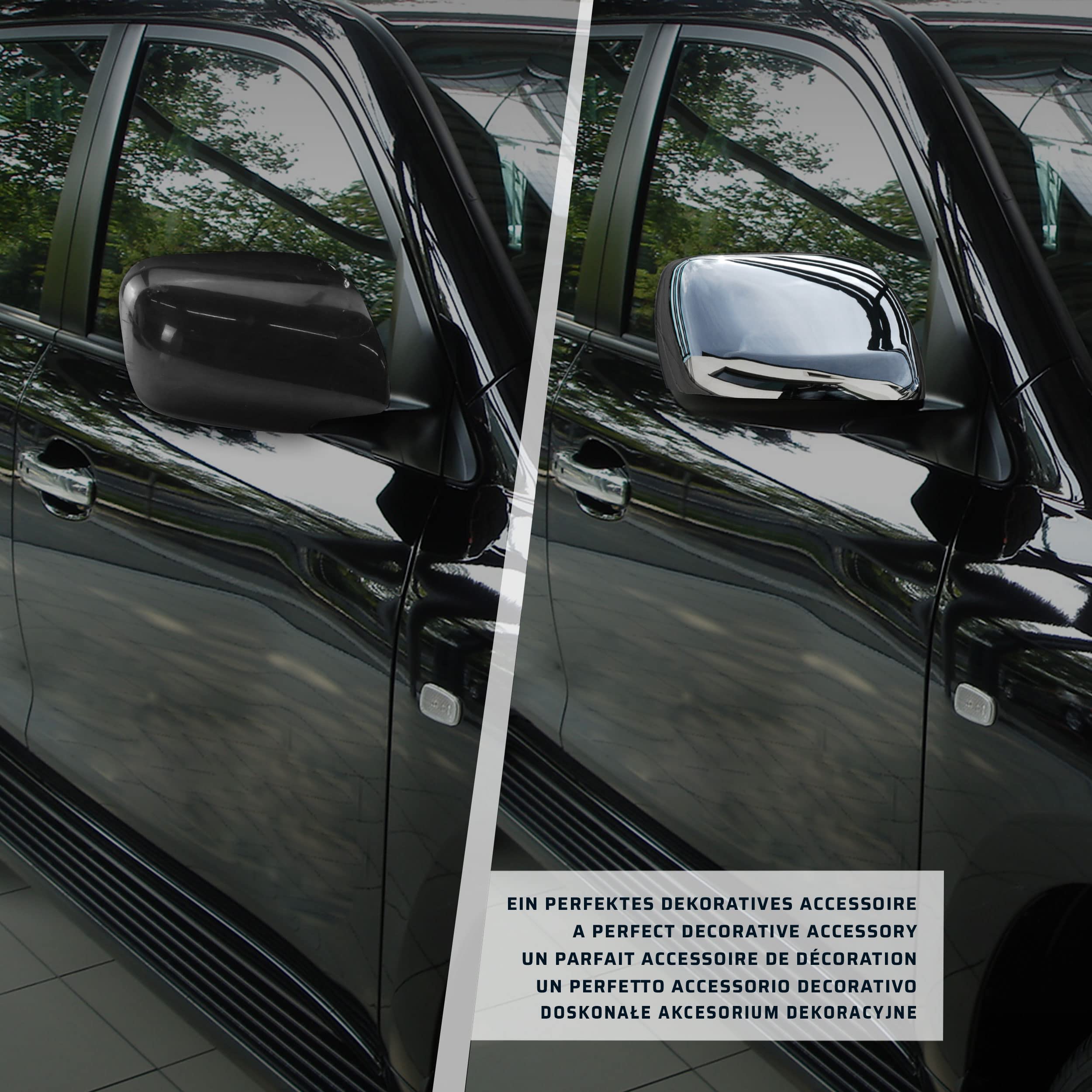 CHROMEMASTER | Nakładki na Lusterka Zewnętrzne | Kompatybilne z Lexus LX571 J200 2008-2015 | Stal nierdzewna; Osłony Lusterek to Niepowtarzalny Wygląd Auta i Ochrona Przed Uszkodzeniem