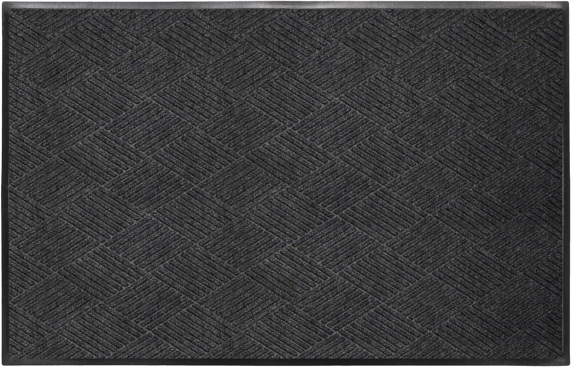 WaterHog Max Diamonds Front Door Mat Indoor Outdoor Entrance, All-Weather