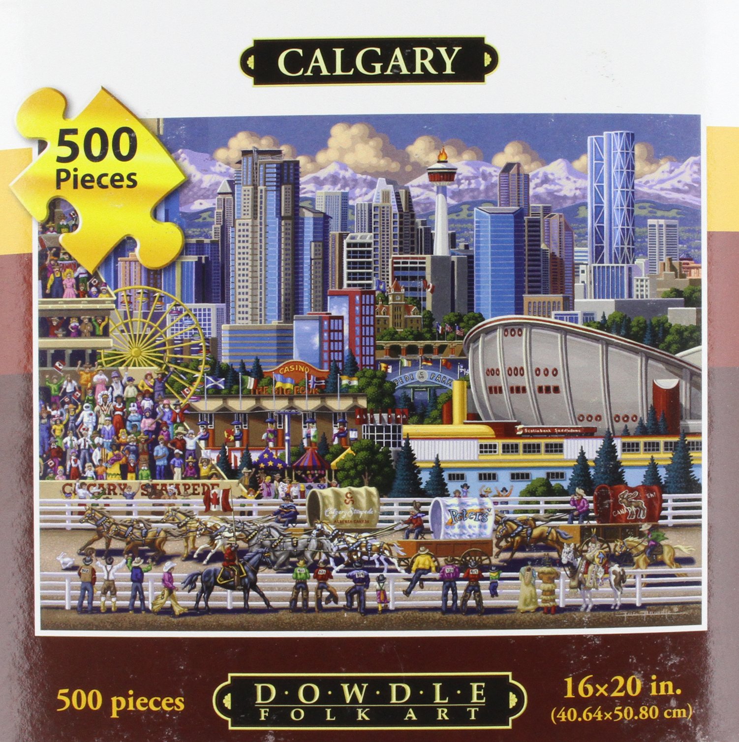 D·O·W·D·L·EDowdle Folk Art Calgary Puzzle