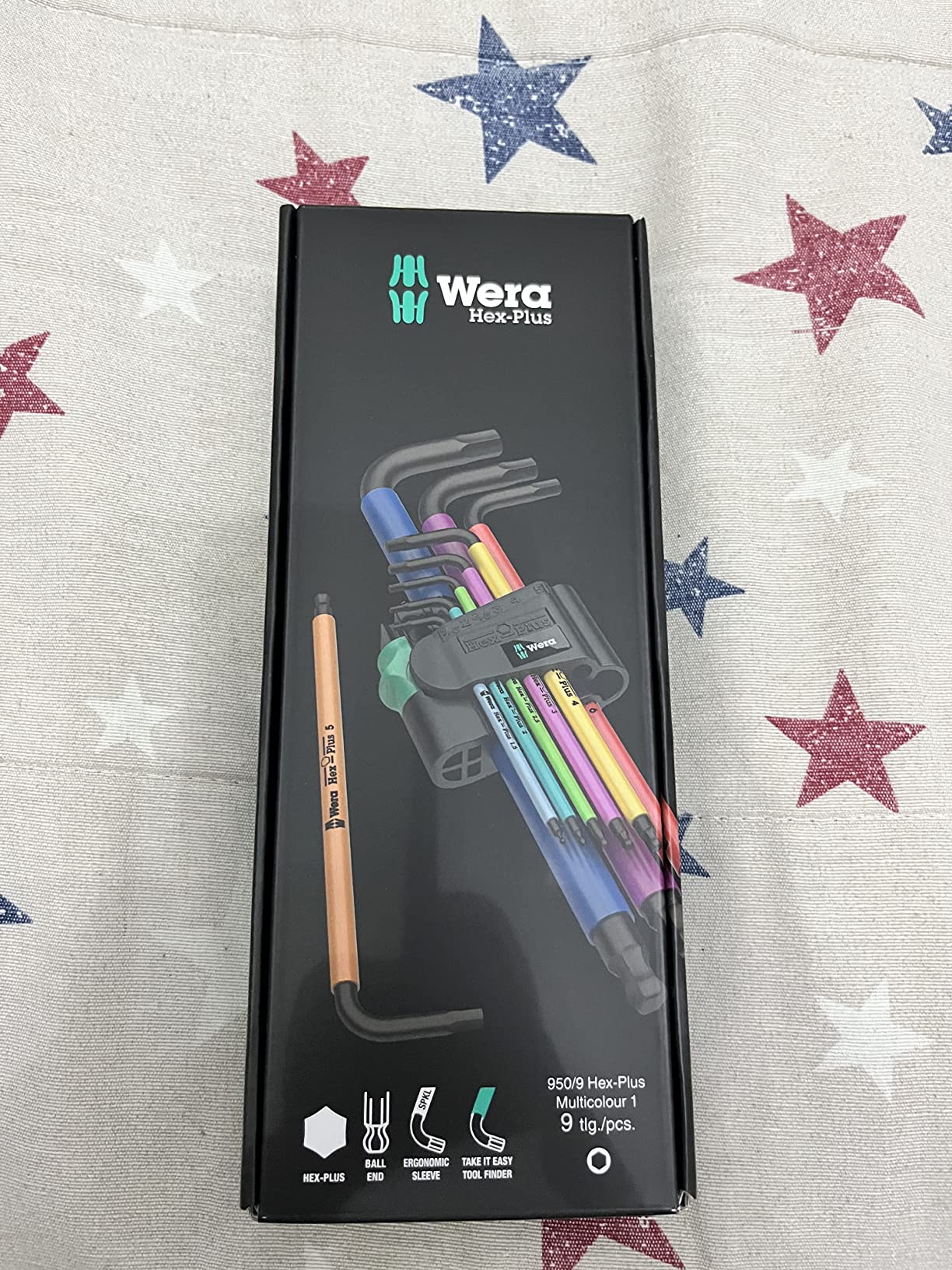 Wera Tools 05073593001 950 SPKL/9 SM N SB Long ARM HEX Key Set, One Size, Multi photo review