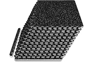 Rubber Gym Floor Protector: ProsourceFit Puzzle Mat with EVA Foam Tiles