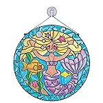 Melissa & Doug Stained Glass Made Easy Activity Kit: Mermaids - 140+ Stickers Kids Sticker Stained Glass Craft Kit; Mermaid Crafts for Kids Ages 5+