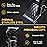FADEKING Professional Hair Clippers for Men - Cordless Beard Trimmer for Men, LCD Display Hair Clippers and Trimmer Set for Barber Haircut & Mens Grooming with Travel Case(Black)