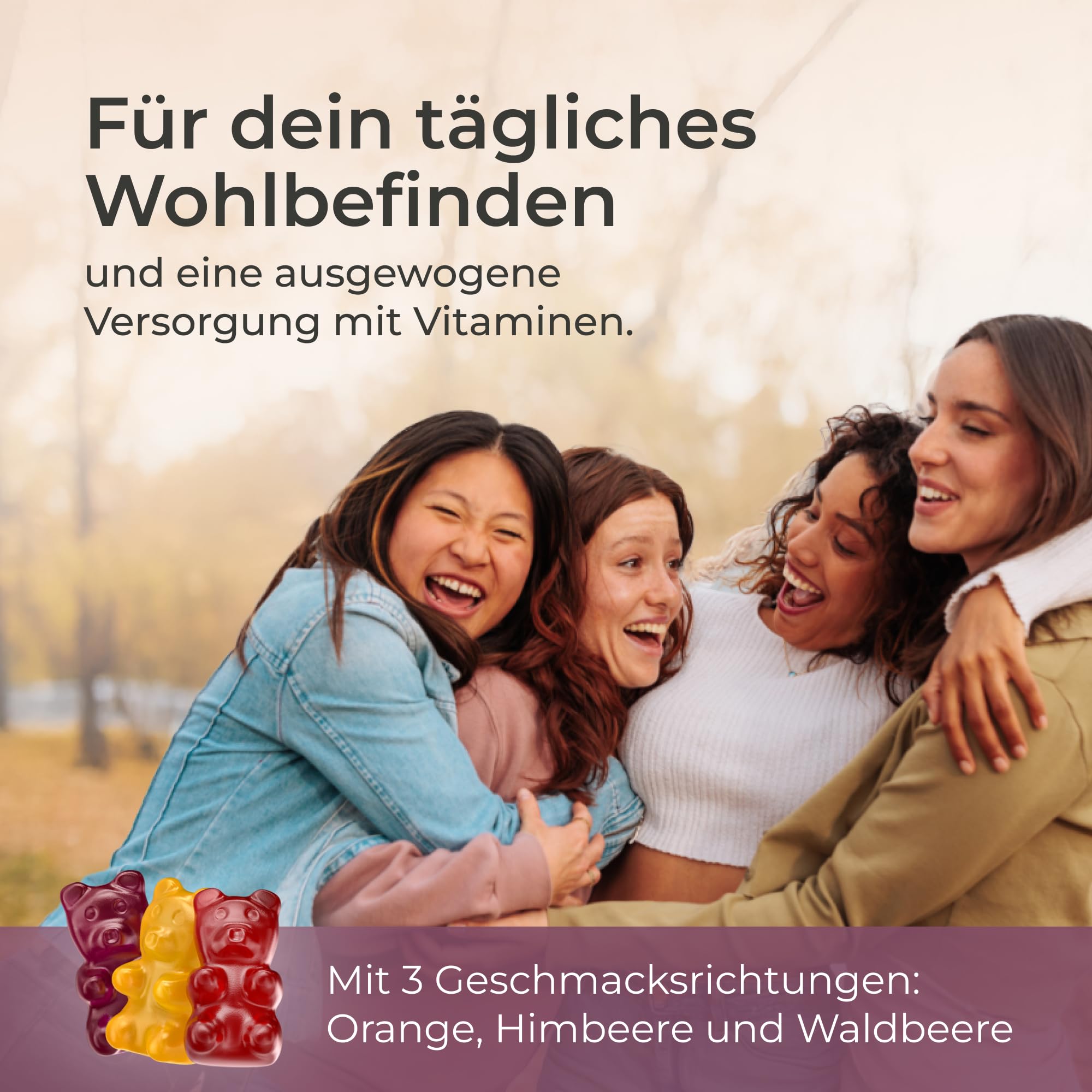 YUICY Nahrungsergänzungsmittel für Frauen – Multivitamin Komplex – Extrem Leckere Multivitamin Gummies – Vegane Frauen Vitamine – Zuckerfreie Multi Vitamine – Woman's Multi 180 Stück