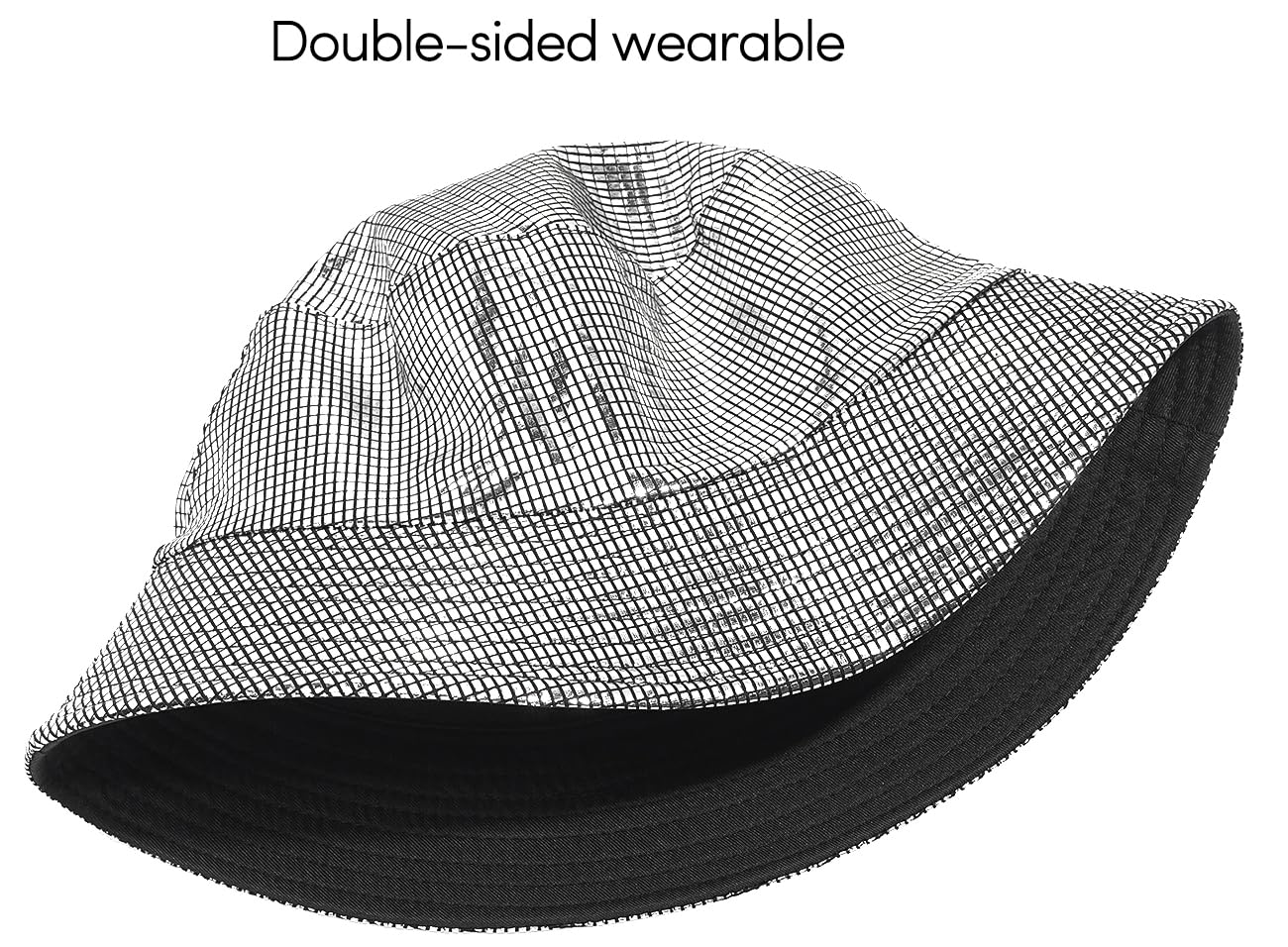 MESU Bobs Trendy Metal Cape Double Face Beach Fisherman's Hat Femmes Hommes Chapeau de Jeune Fille pour