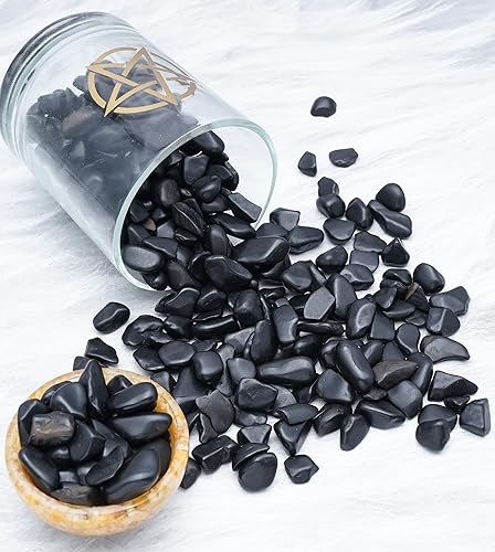 Miniatura 3 de Chips de cristal de turmalina negra a granel, regalo de San Valentín, cristal curativo natural de forma irregular, piedra triturada Reik, chips de