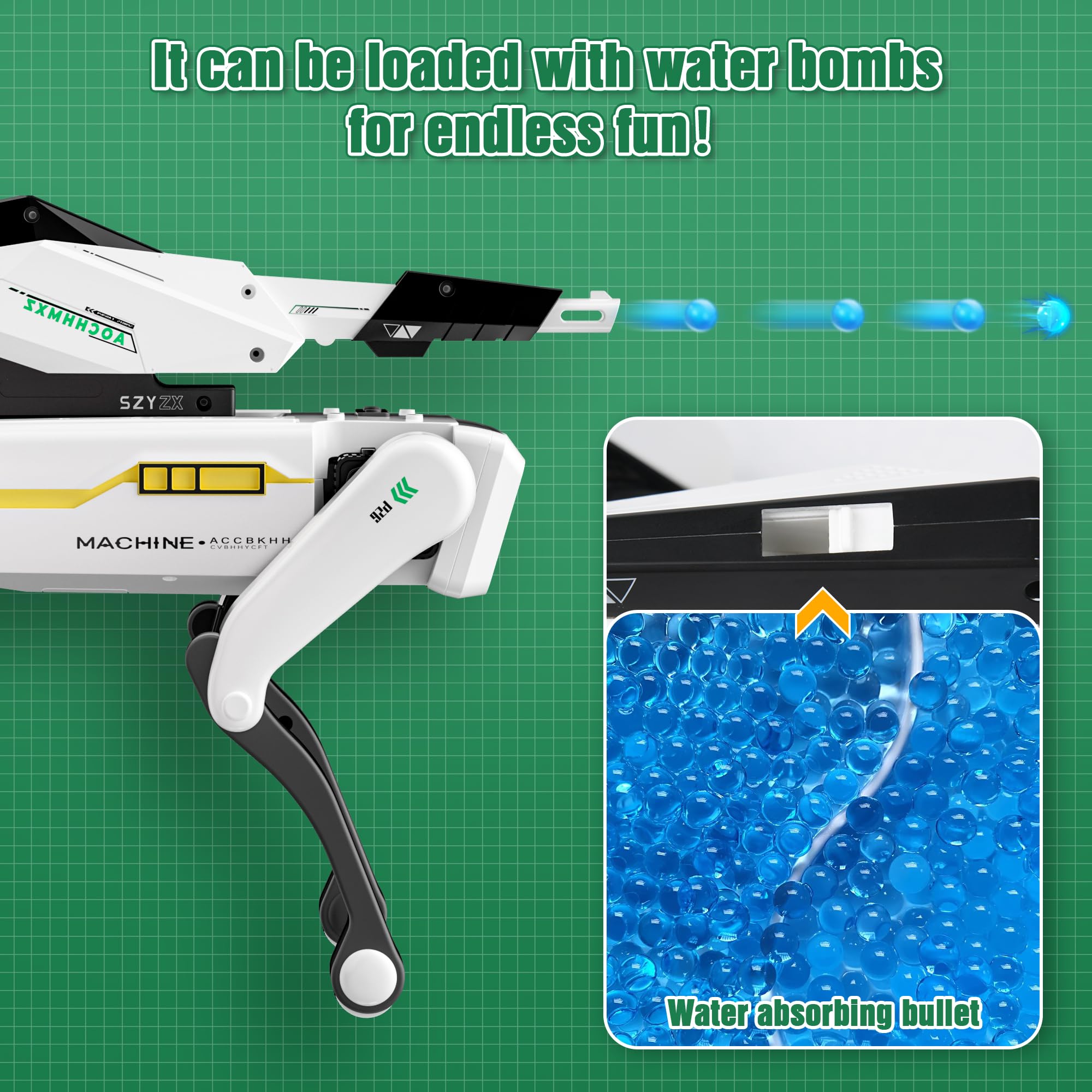 Dingdongwu Shoot Robot Dog - Interactive STEM Pet with Voice Control, 30+  Actions & APP Programming, Durable Design for Kids Age 6+ (Compatible with  iOS/Android): Buy Online at Best Price in UAE -