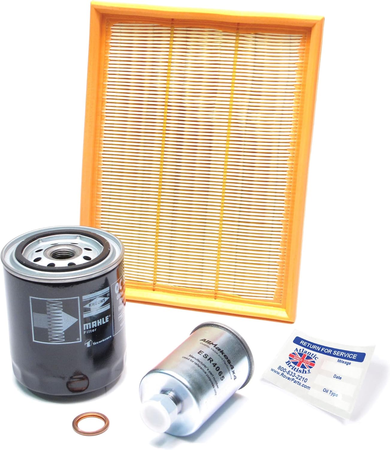 Filter Kit Includes Air Filter, Fuel Filter & Oil Filter with Washer for Land Rover