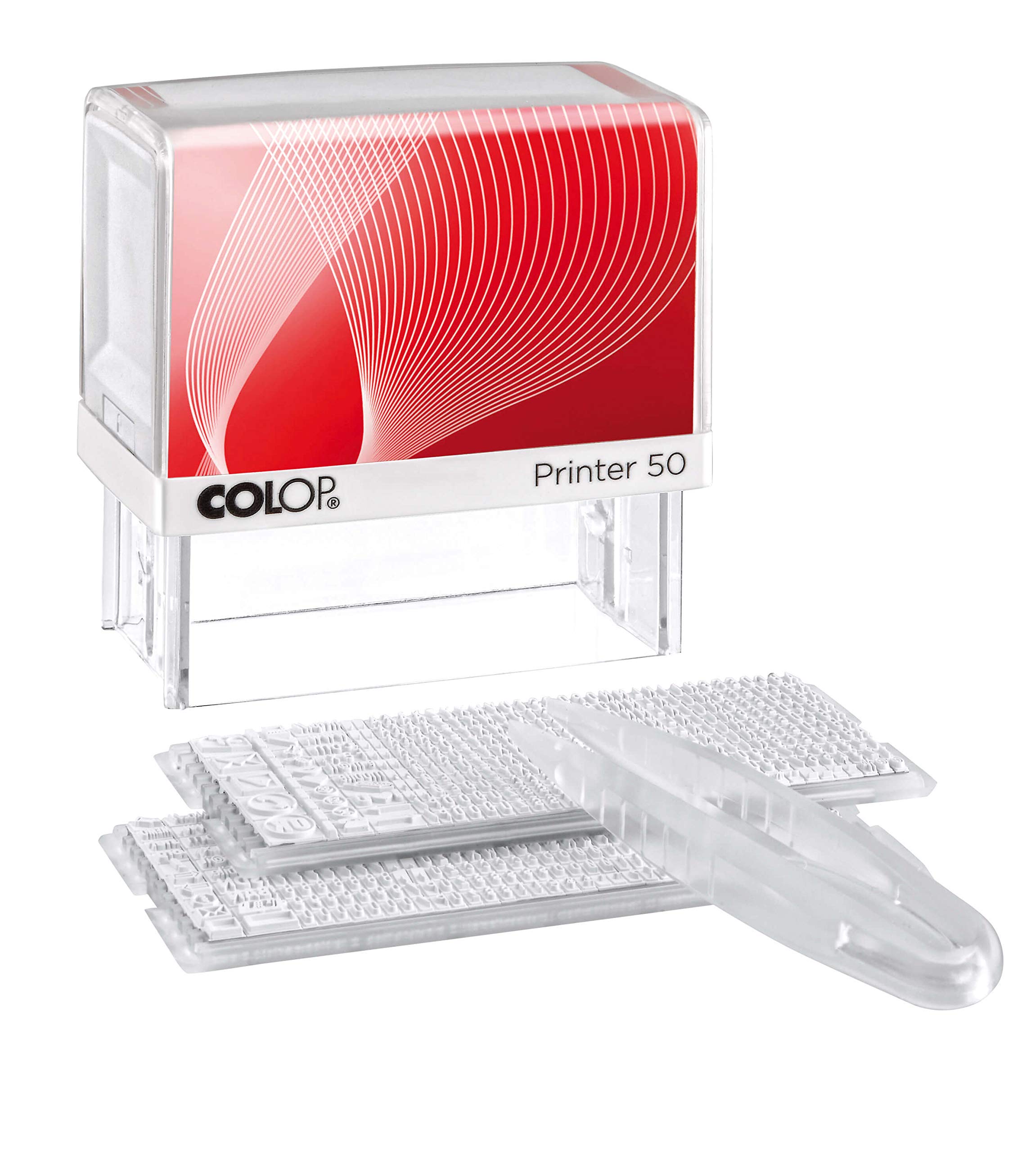 Kit tampon COLOP Printer 50/2 | Noir | 8 lignes | 69x30 mm