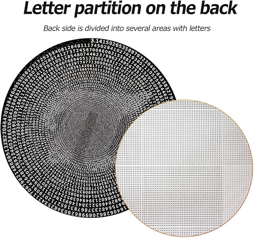 Miniatura 6 de Bgraamiens Puzzle - Día de Rompecabezas Místico Rompecabezas Difícil Rompecabezas Redondo Único de Números para Adultos ( en Blanco y Negro)