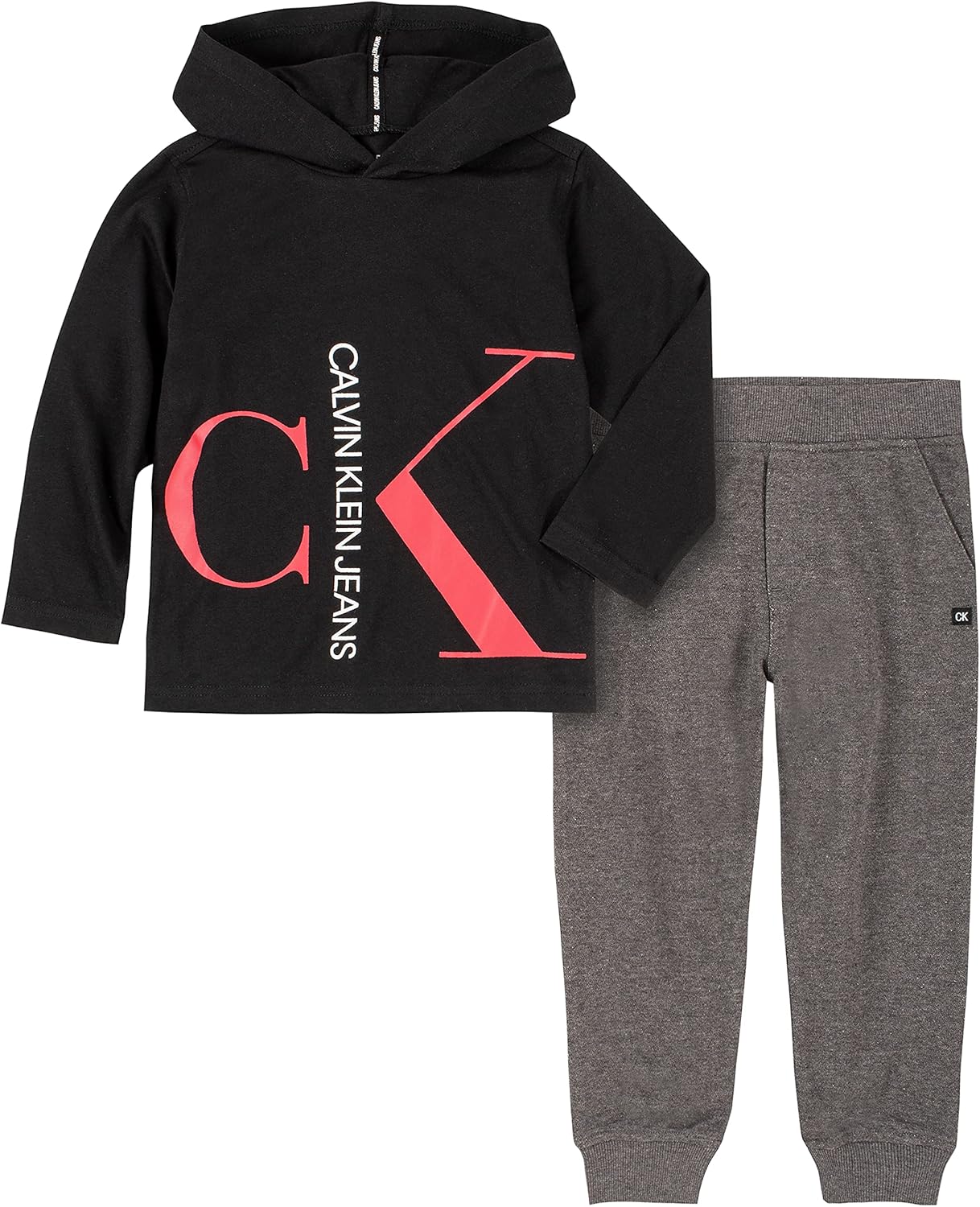 Calvin Klein Boys' 2 Pieces Hooded Pant Sets: Clothing, Shoes & Jewelry