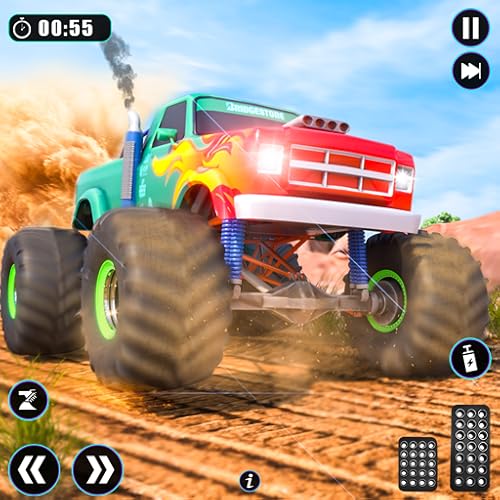 Real 4x4 Offroad Monster Truck Championship: Hill Climb Mud Truck Simulator Derby - Euro Truck Racing Games Adventure For Kids