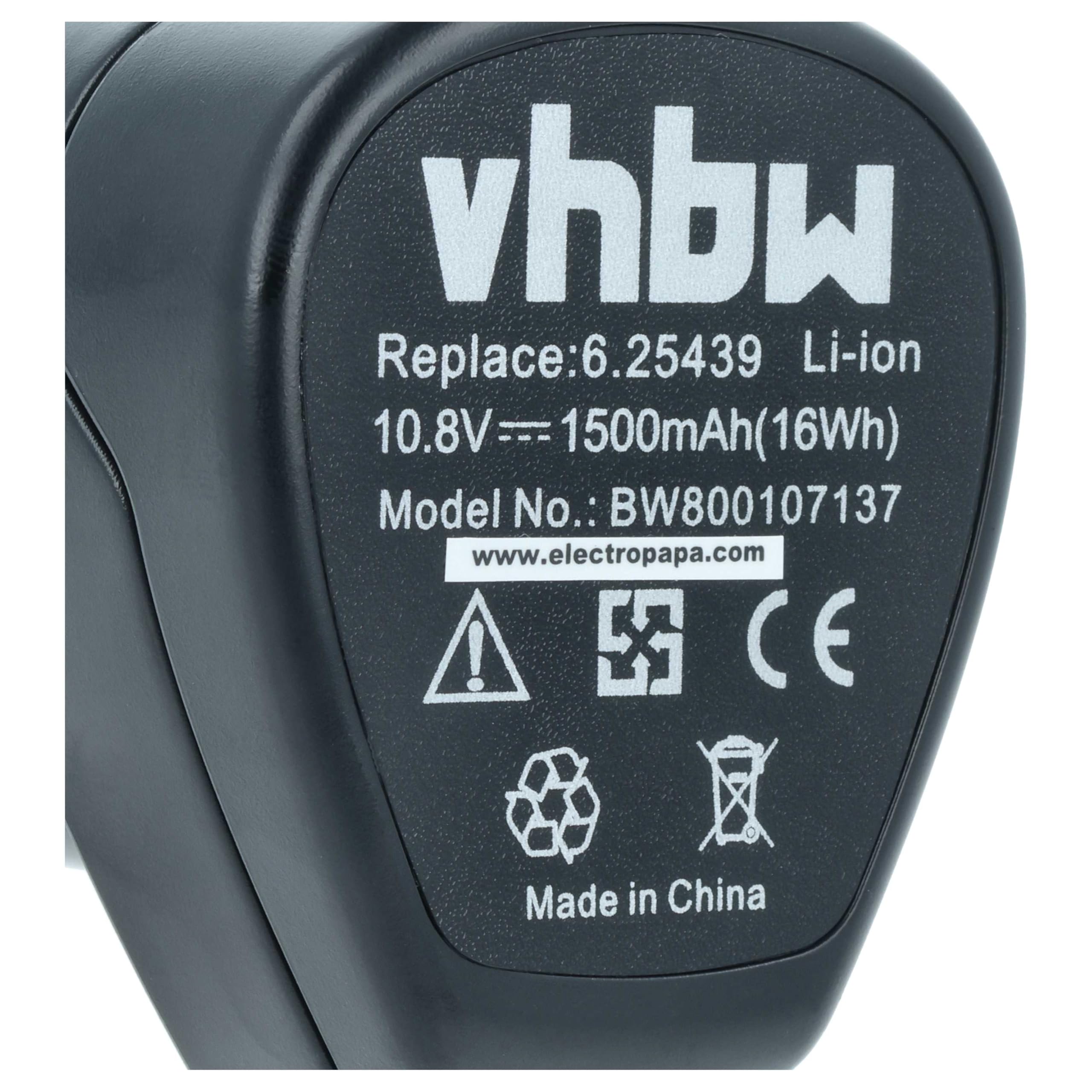 vhbw 2X Akku kompatibel mit Metabo PowerMaxx SB Basic