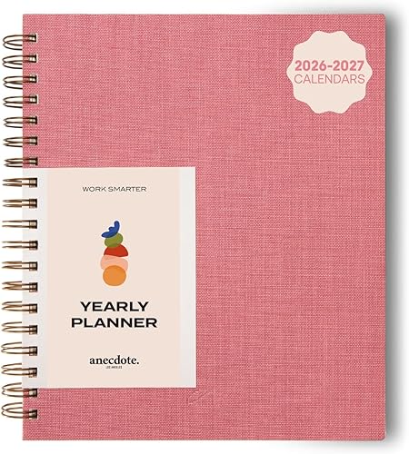 Miniatura 25 de Planificador Anecdote 2026: Un Planificador Mensual, Semanal y Diario 2026 para Planificar tu Éxito - Tamaño A5 Tapa Dura Comienza en Cualquier Negro