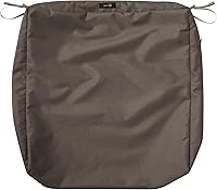 Vista 17 de Classic Accessories Ravenna - Funda de cojín cuadrada resistente al agua de 23 x 23 x 5 pulgadas, para asiento de exterior, funda de cojín